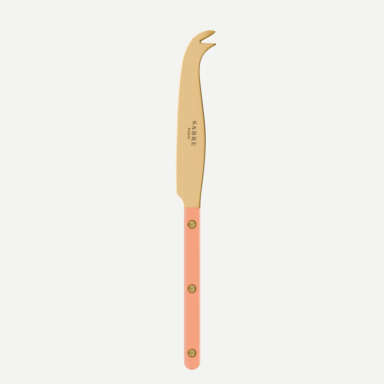 Bistrot couleur Gold Uni, Rose nude - Couteau à fromage GM