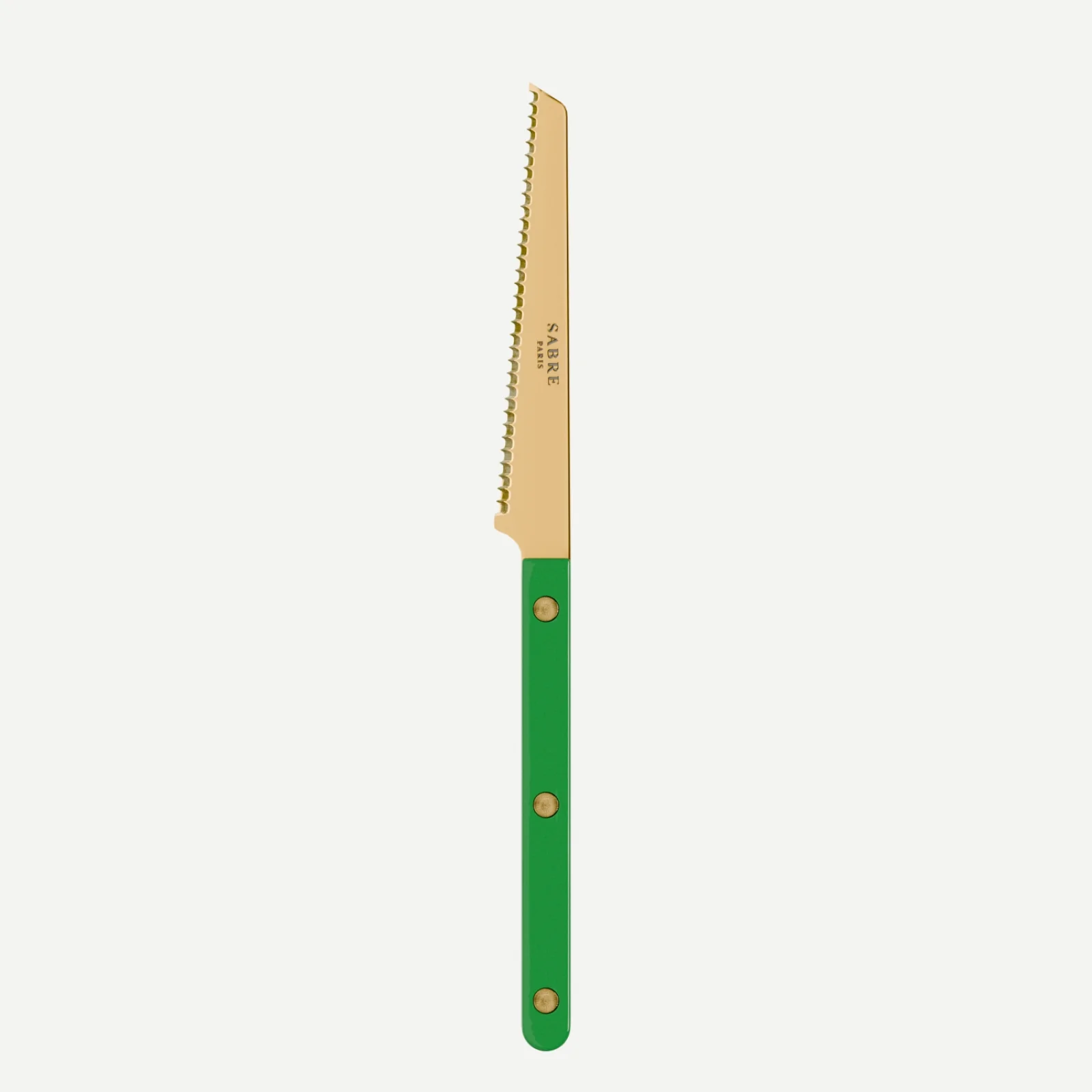 Bistrot couleur Gold Uni, Vert jardin - Couteau à tomate