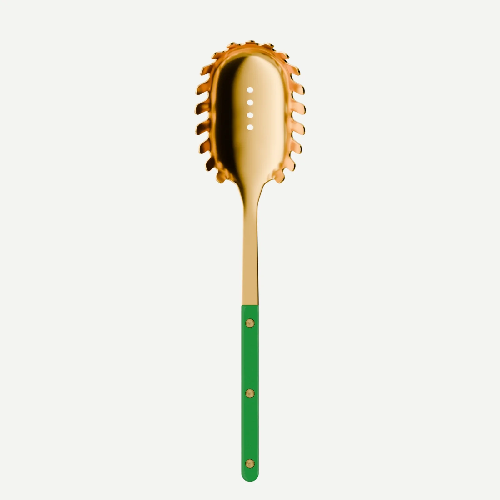 Bistrot couleur Gold Uni, Vert jardin - Cuillère à spaghetti
