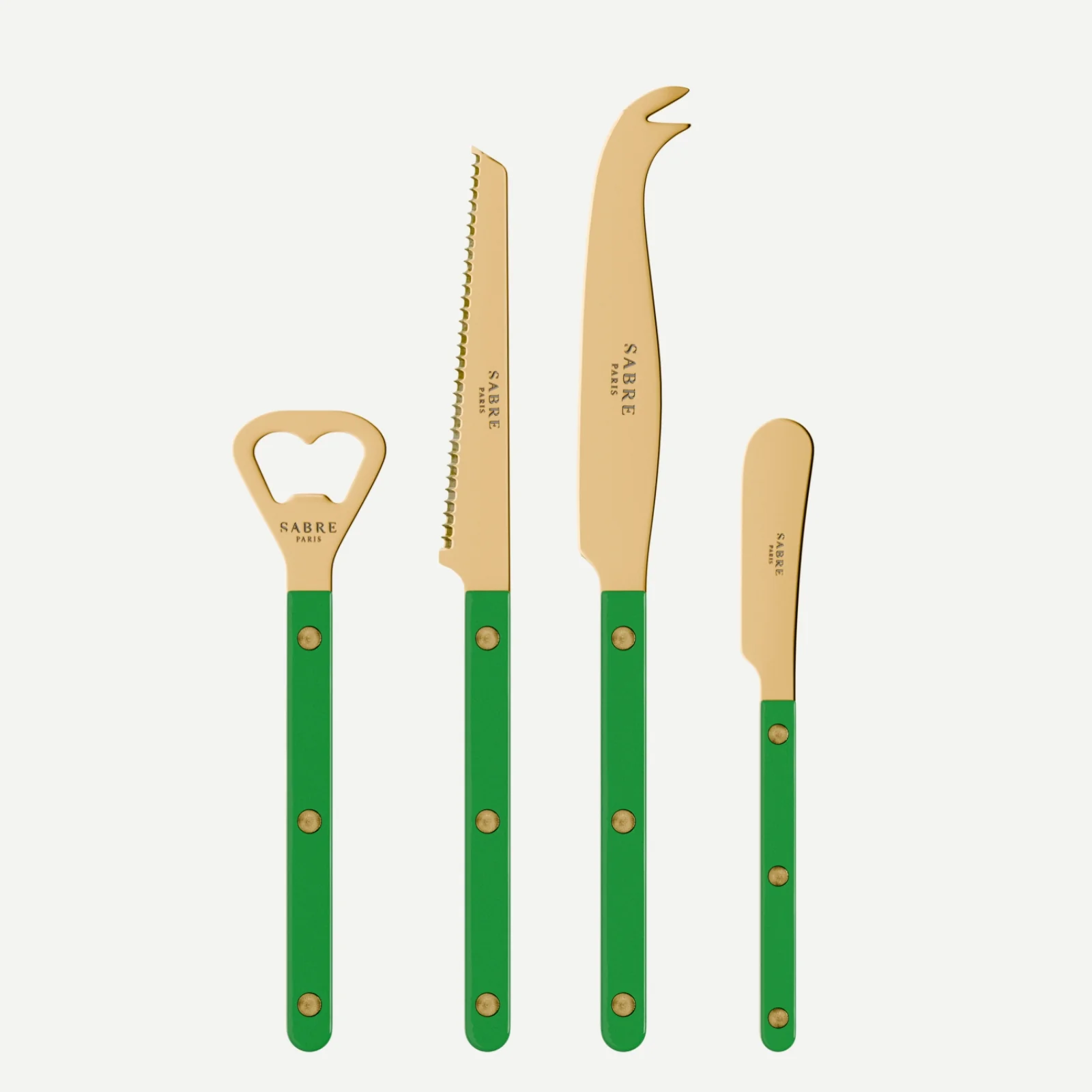 Bistrot couleur Gold Uni, Vert jardin - Set apéro Bistrot