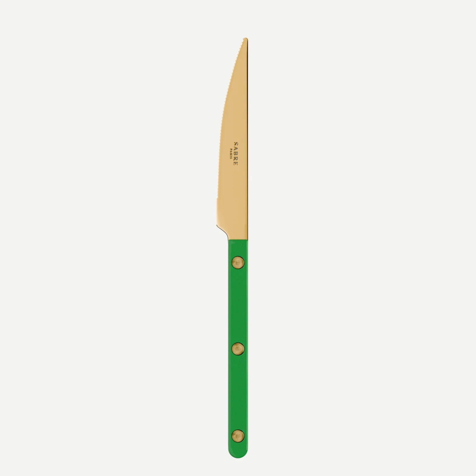Bistrot couleur Gold Uni, Vert jardin - Couteau à dessert