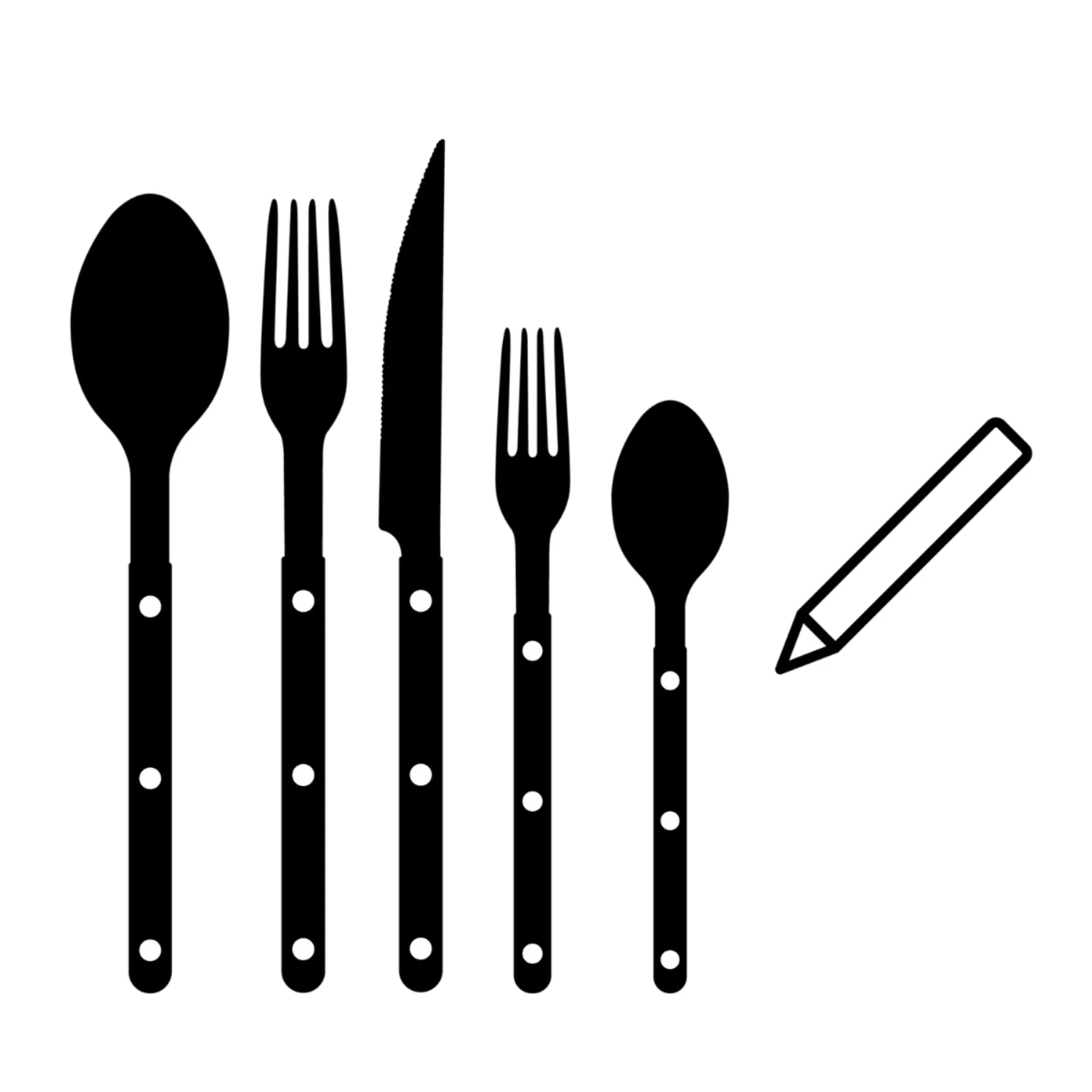 BISTROT MAT/DUNE, MIX - Set de 5 couverts de table