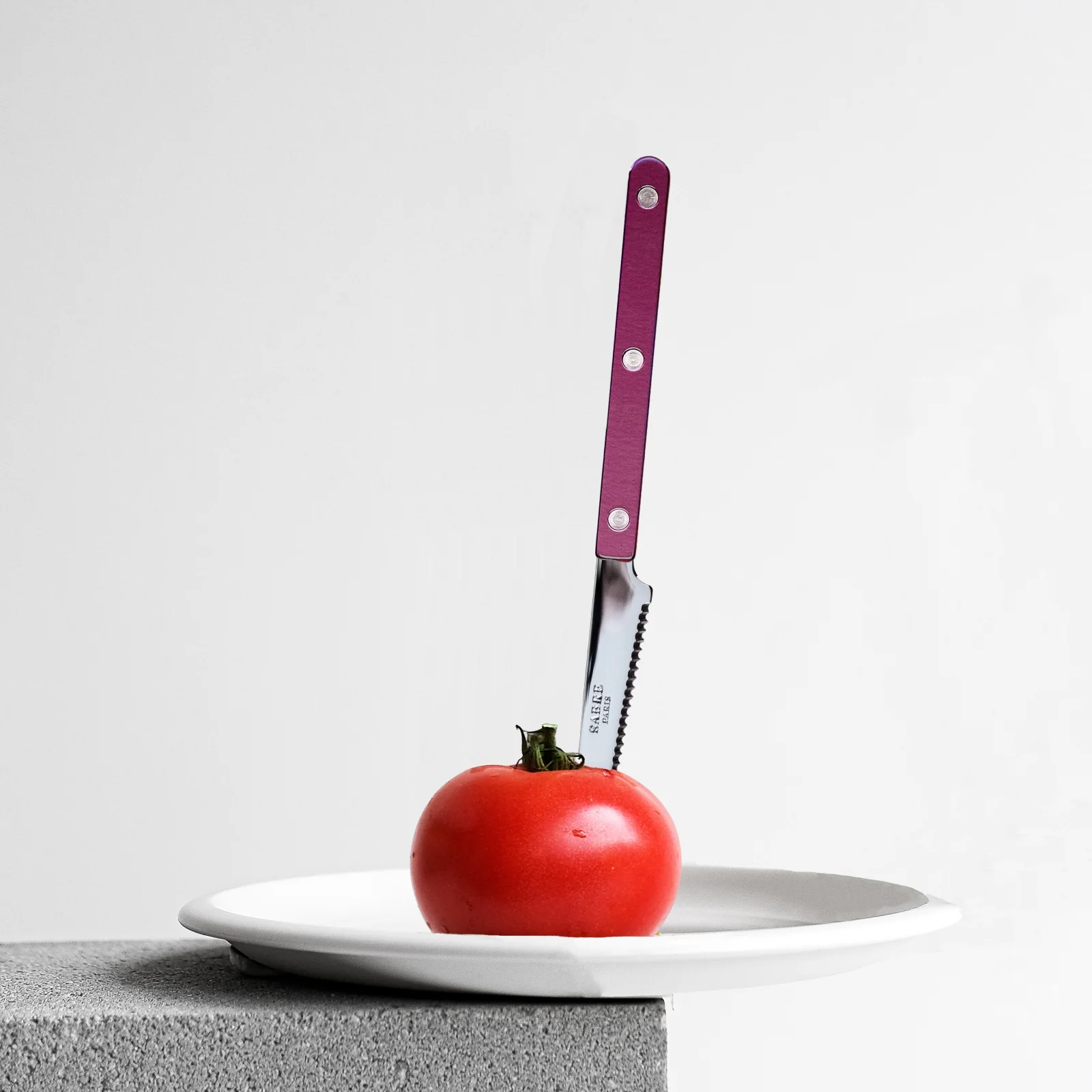 Bistrot Pearly, Aubergine - Couteau à tomate - Image 3