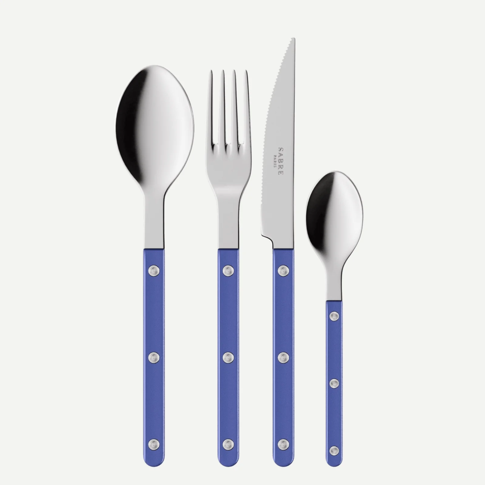 Bistrot Pearly, Bleu outremer - Set de 4 couverts de table