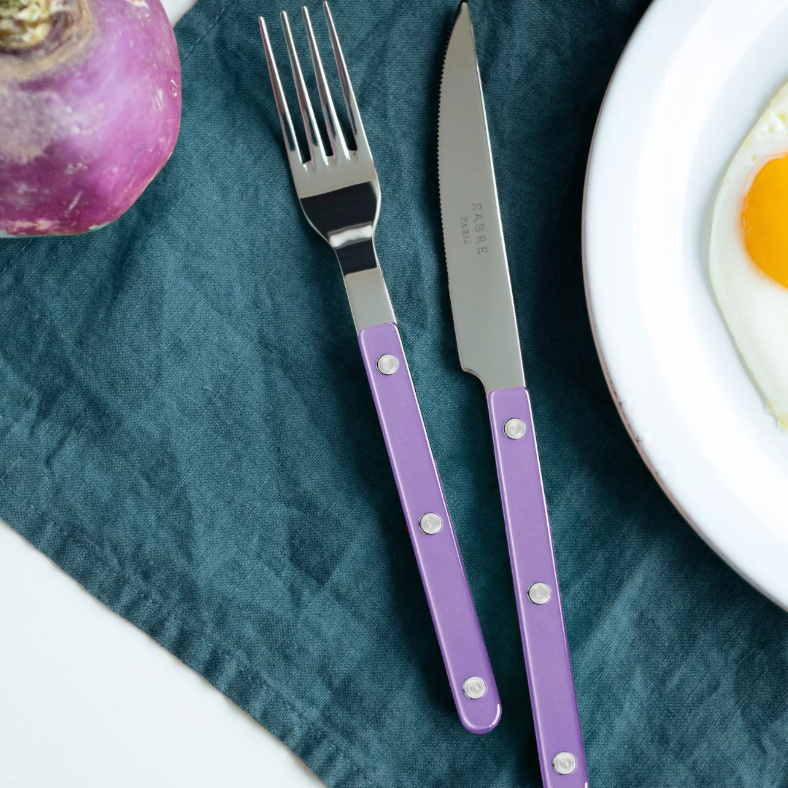 Bistrot Pearly, Lilas - Fourchette de table - Image 2