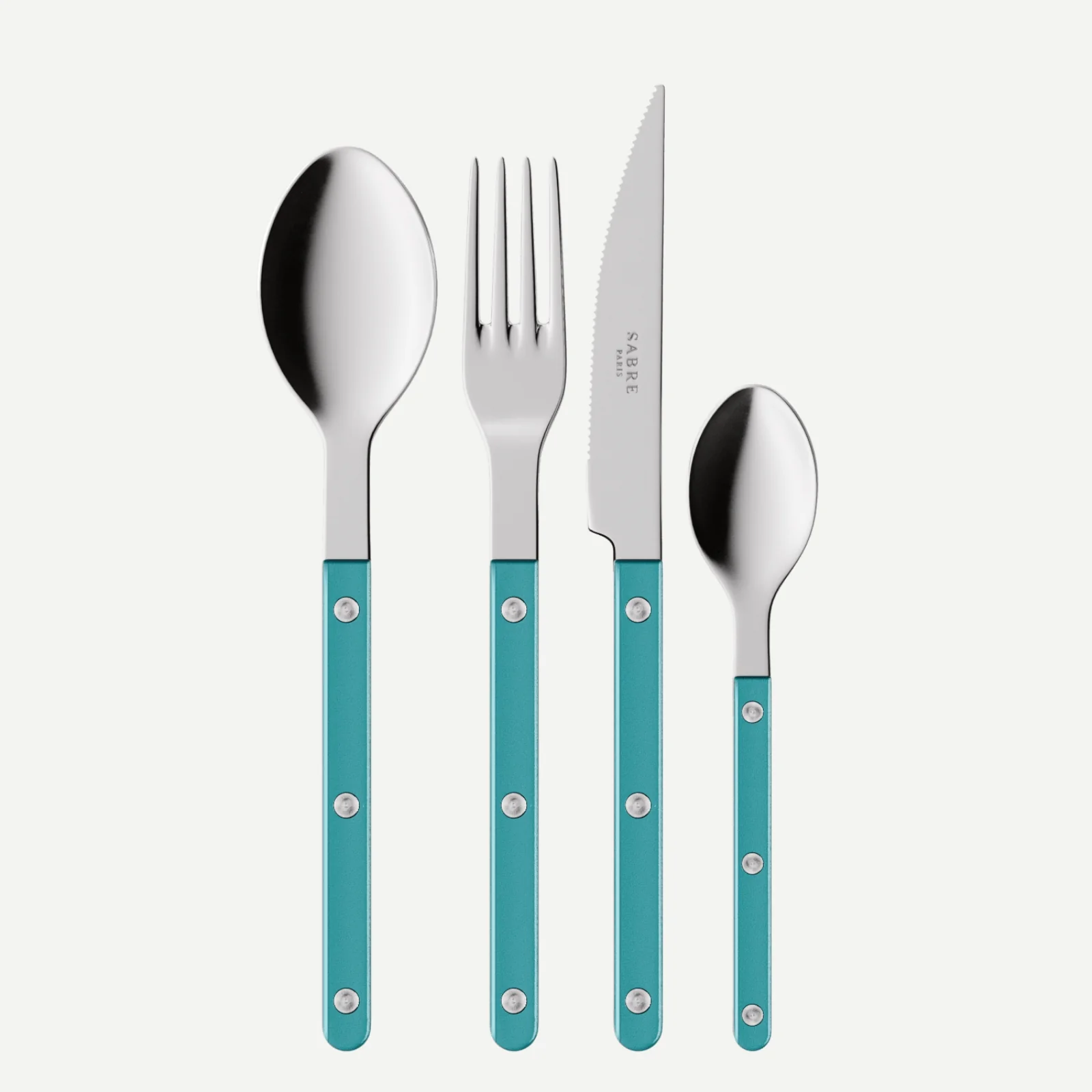 Bistrot Pearly, Turquoise - Ménagère 48 pièces