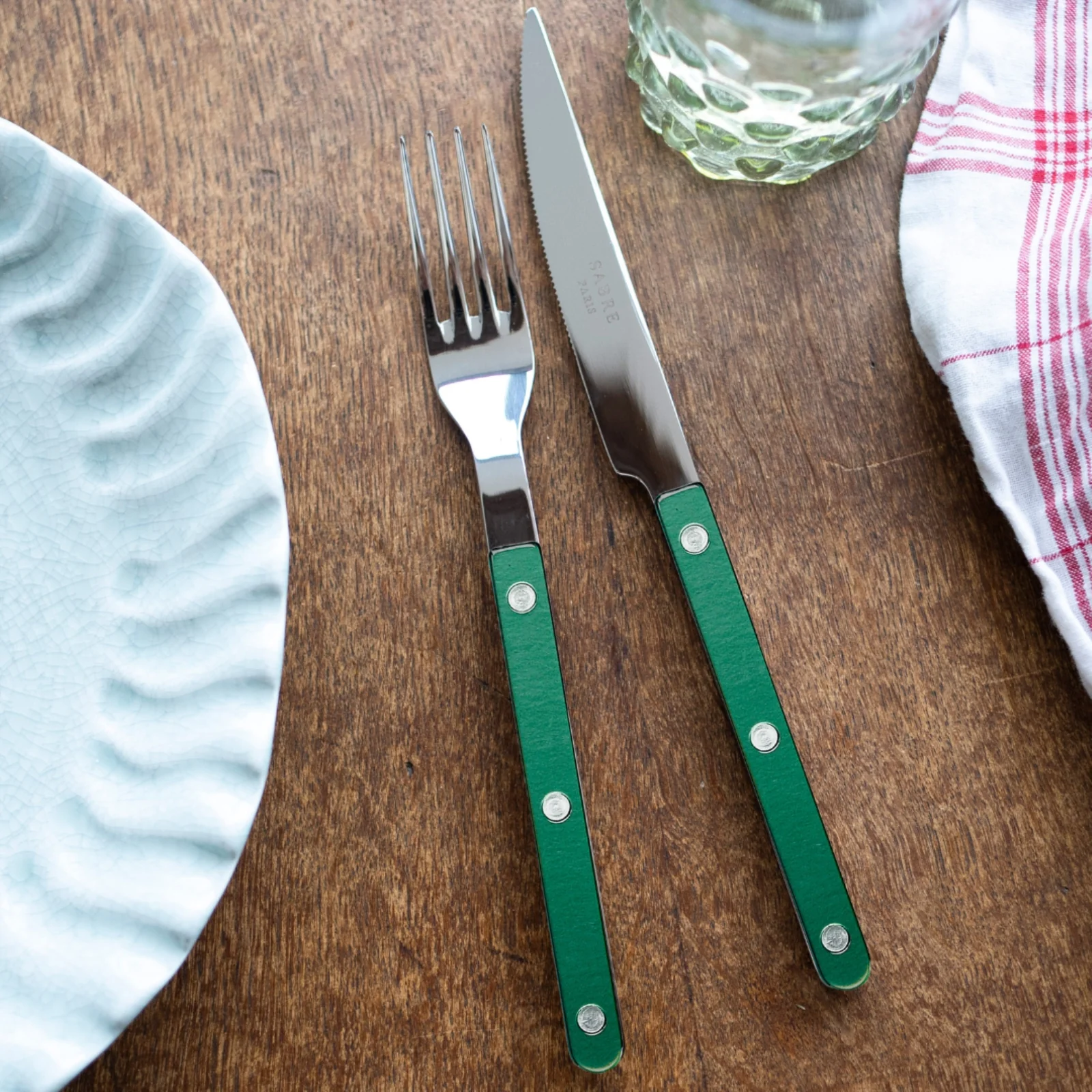 Bistrot Pearly, Vert foncé - Couteau de table - Image 3