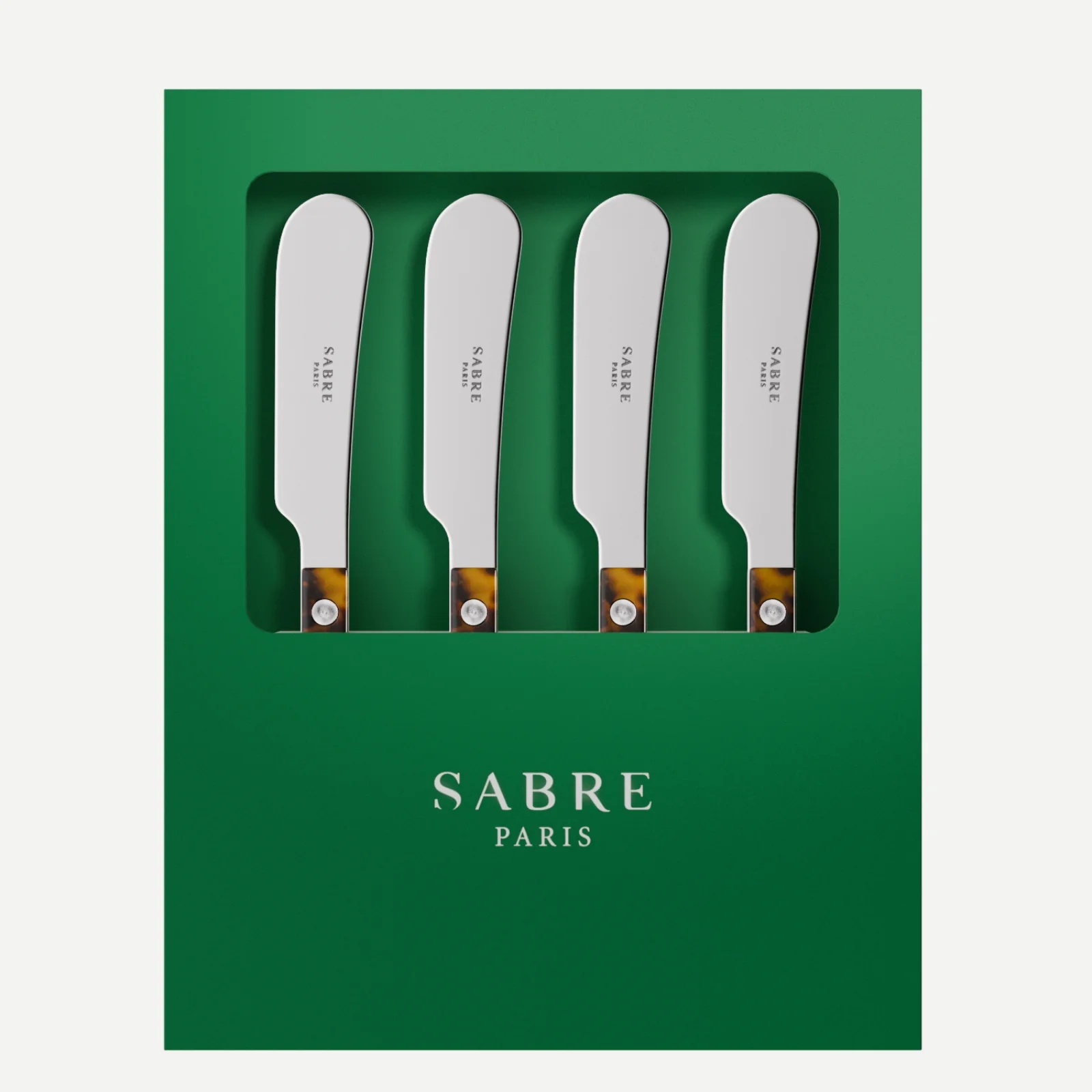 Bistrot Tortue, Effet Écaille - Coffret de 4 tartineurs