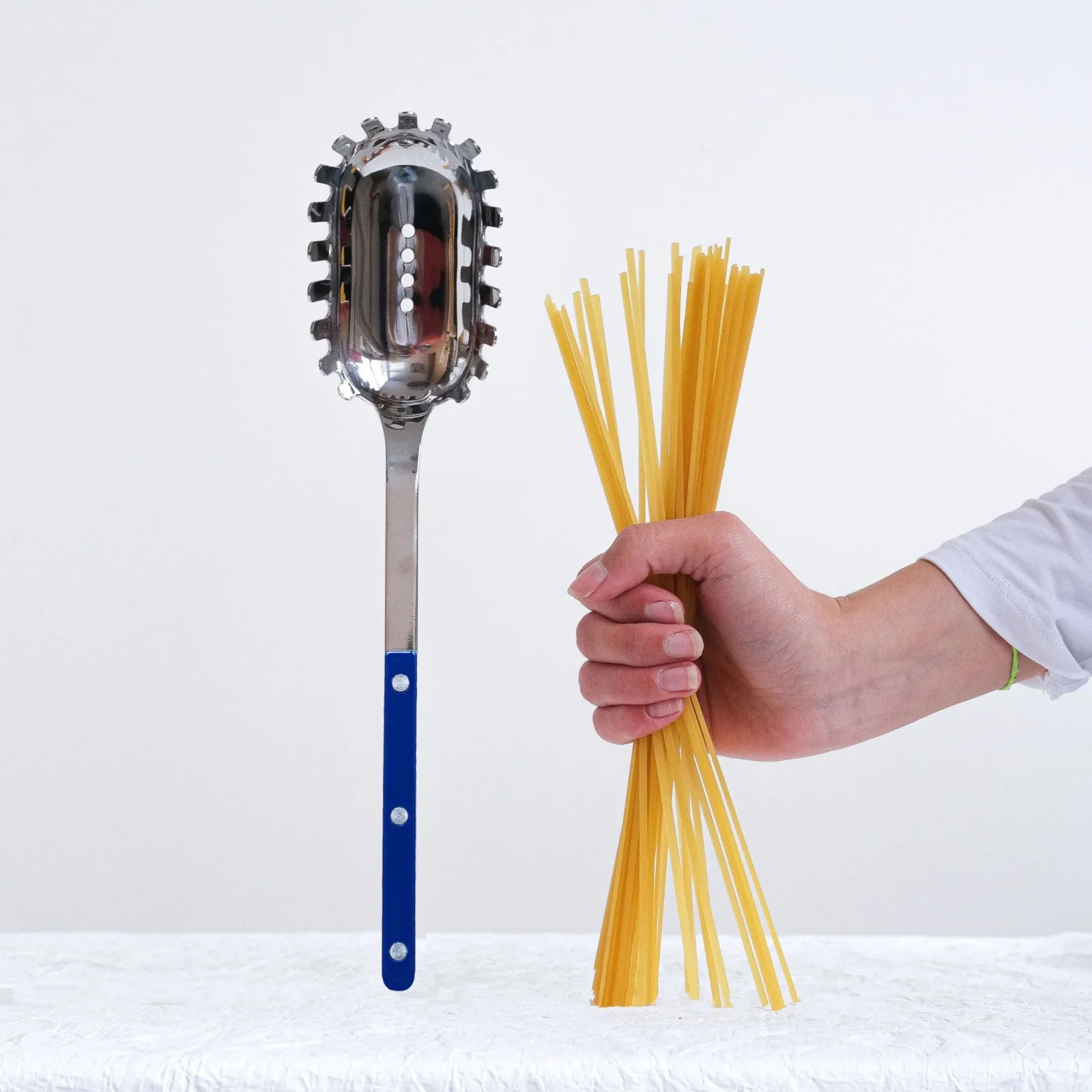 Bistrot Uni, Bleu marine - Cuillère à spaghetti - Image 2