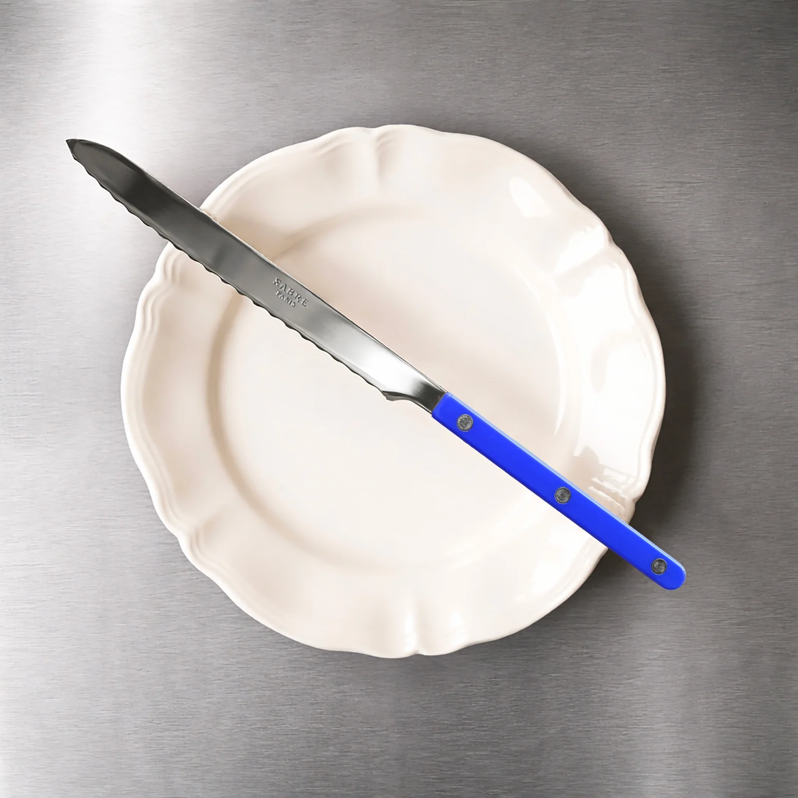 Bistrot Uni, Bleu outremer - Couteau à pain - Image 2