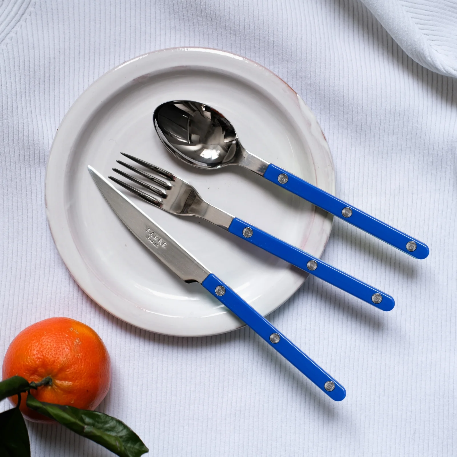 Bistrot Uni, Bleu outremer - Couteau à dessert - Image 2