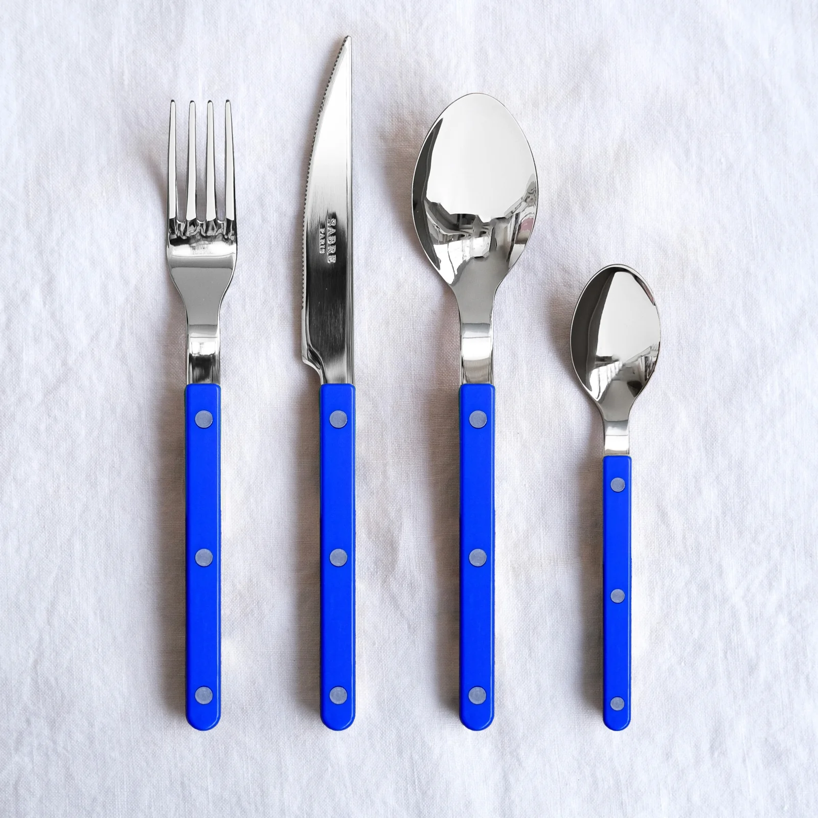 Bistrot Uni, Bleu outremer - Set de 5 couverts de table - Image 3