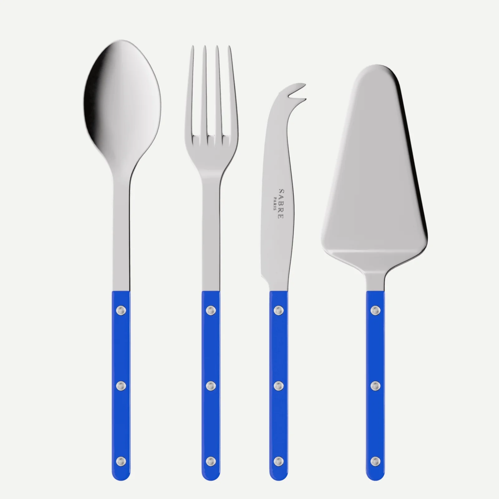 Bistrot Uni, Bleu outremer - Set Les Essentiels Bistrot - ensemble de 4 couverts de service