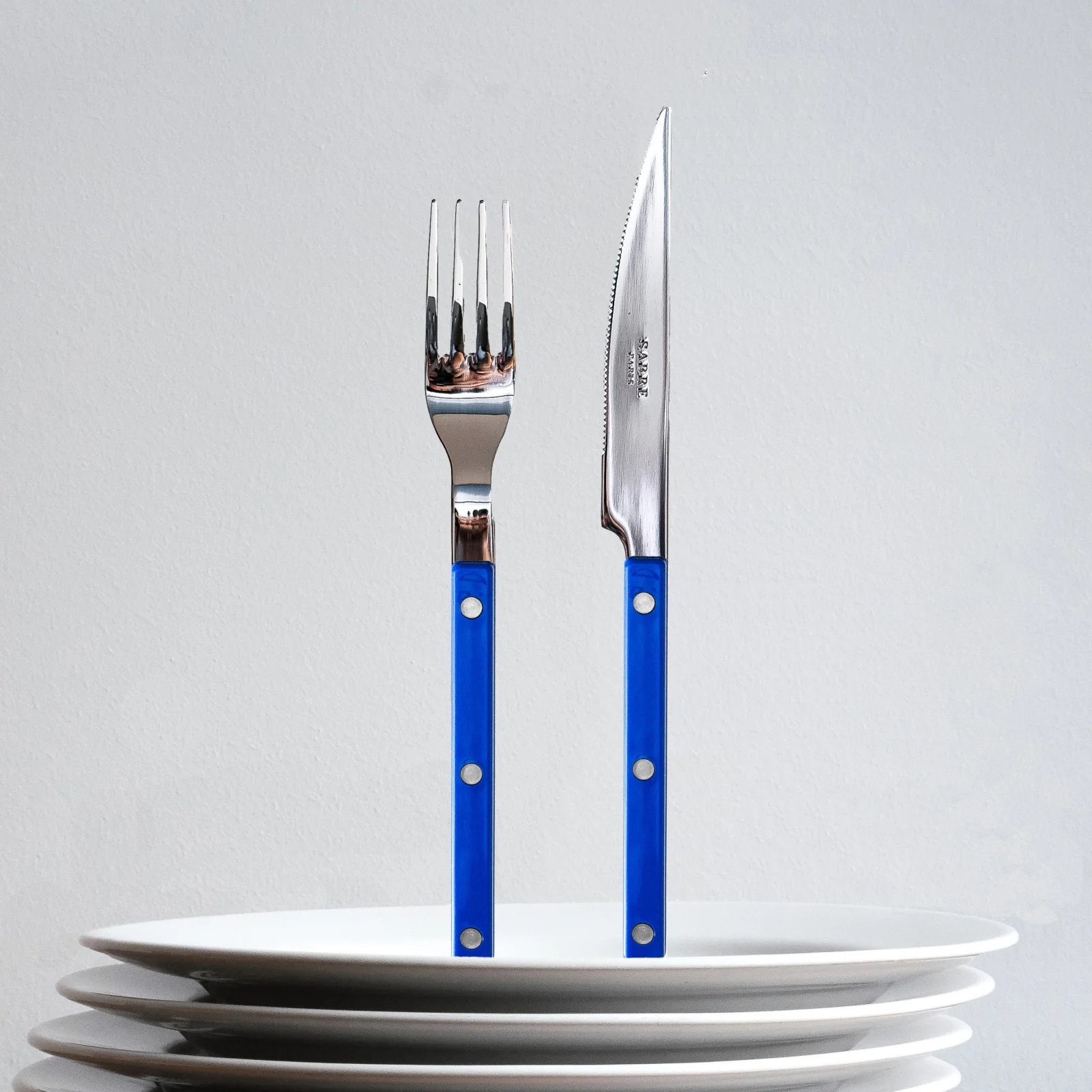 Bistrot Uni, Bleu outremer - Set de 5 couverts de table - Image 3