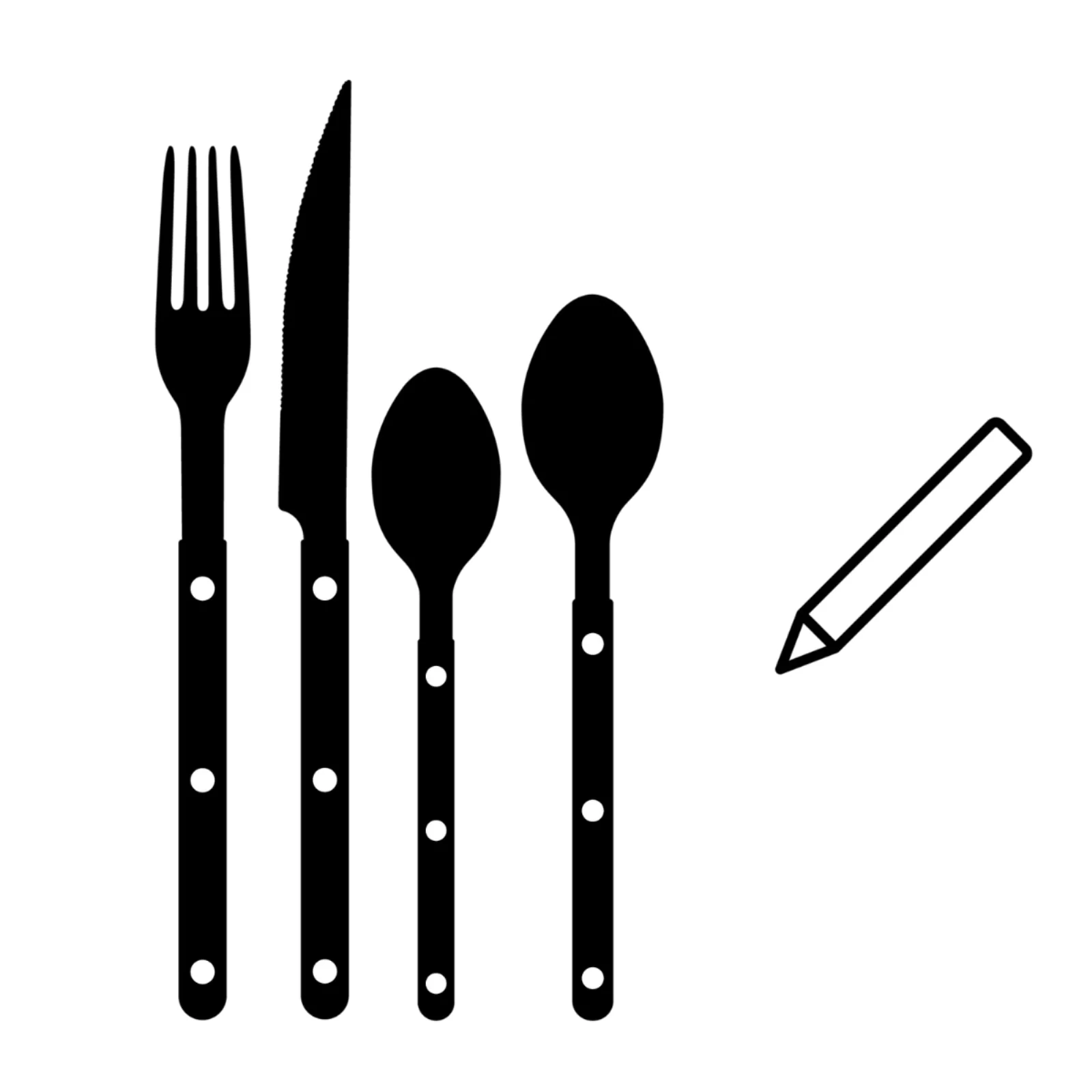 BISTROT UNI/DUNE, MIX - Set de 4 couverts de table