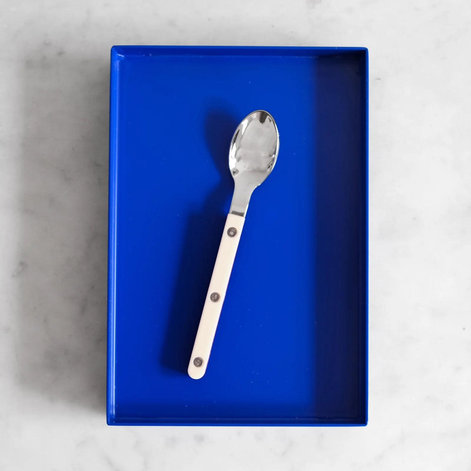 Bistrot Uni, Ivoire - Coffret de 6 cuillères à expresso - Image 2