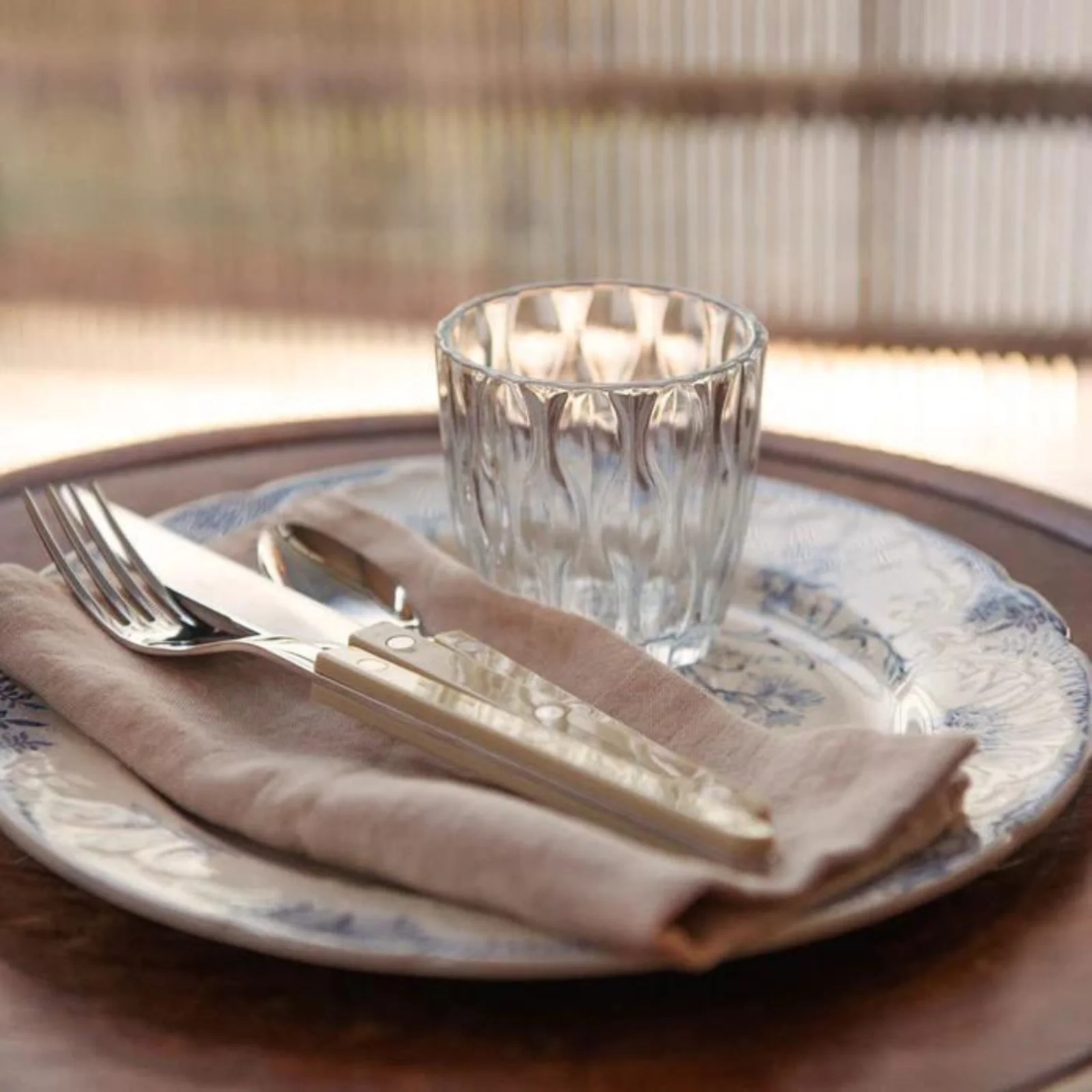 Bistrot Uni, Mastic - Set de 4 couverts de table - Image 3