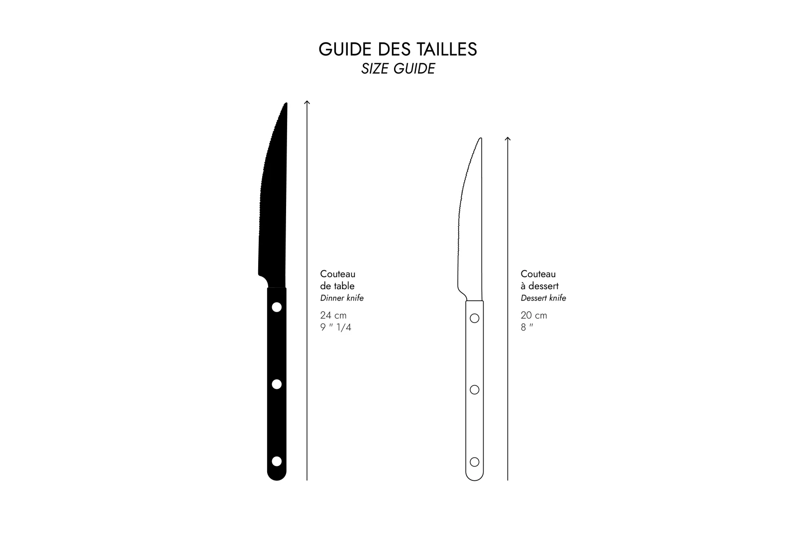 Bistrot Uni, Mastic - Couteau de table - Image 7