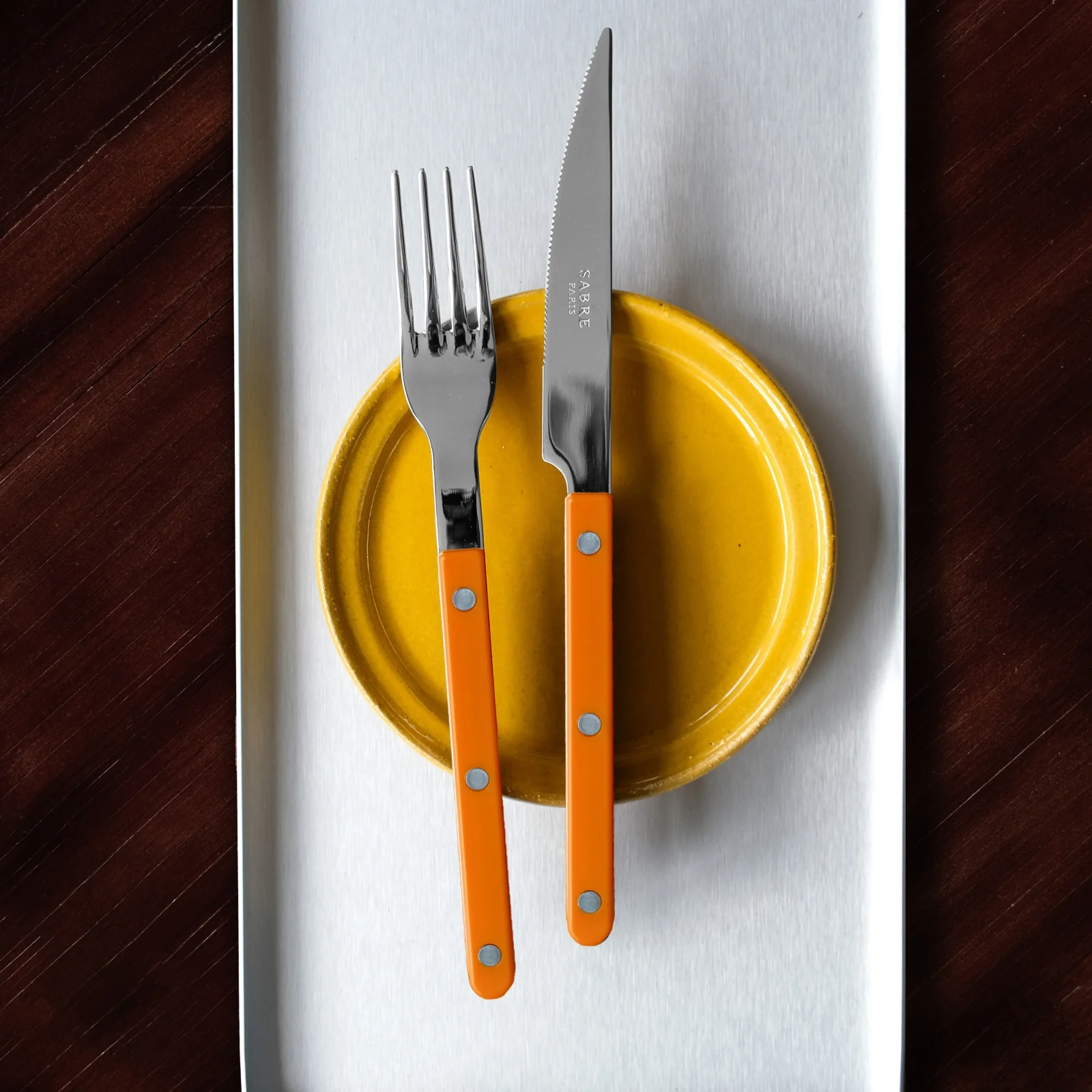Bistrot Uni, Orange - Couteau de table - Image 3