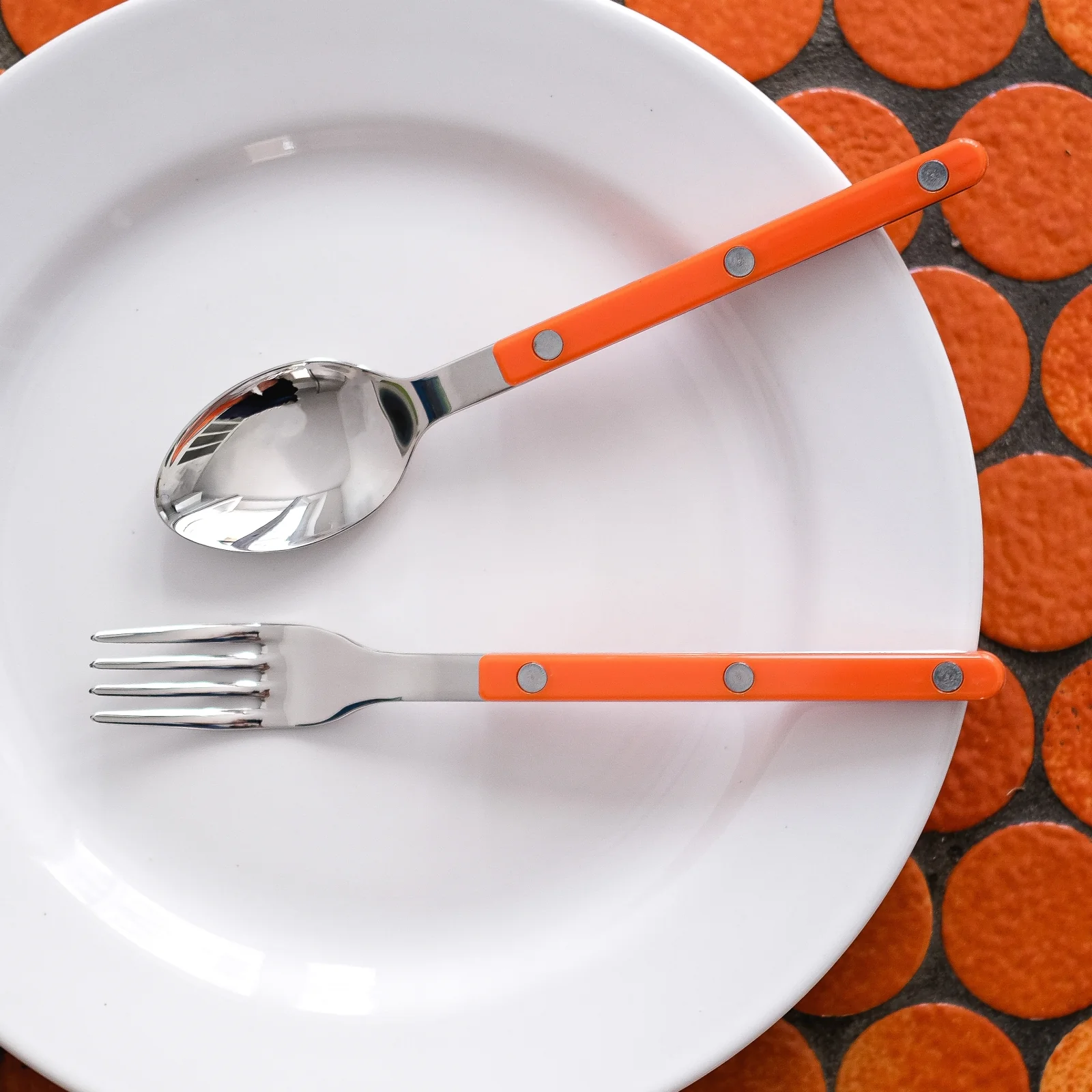 Bistrot Uni, Orange - Set de 5 couverts de table - Image 5