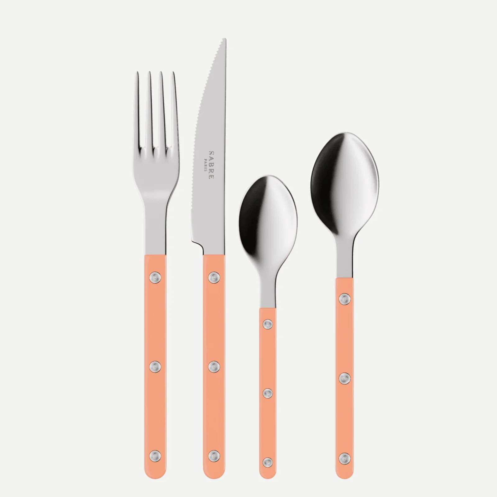 Bistrot Uni, Rose nude - Set de 4 couverts de table