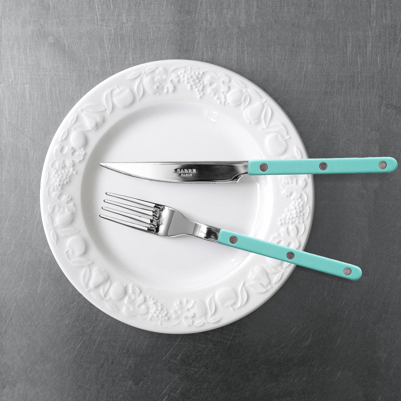 Bistrot Uni, Vert pastel - Set de 5 couverts de table - Image 2