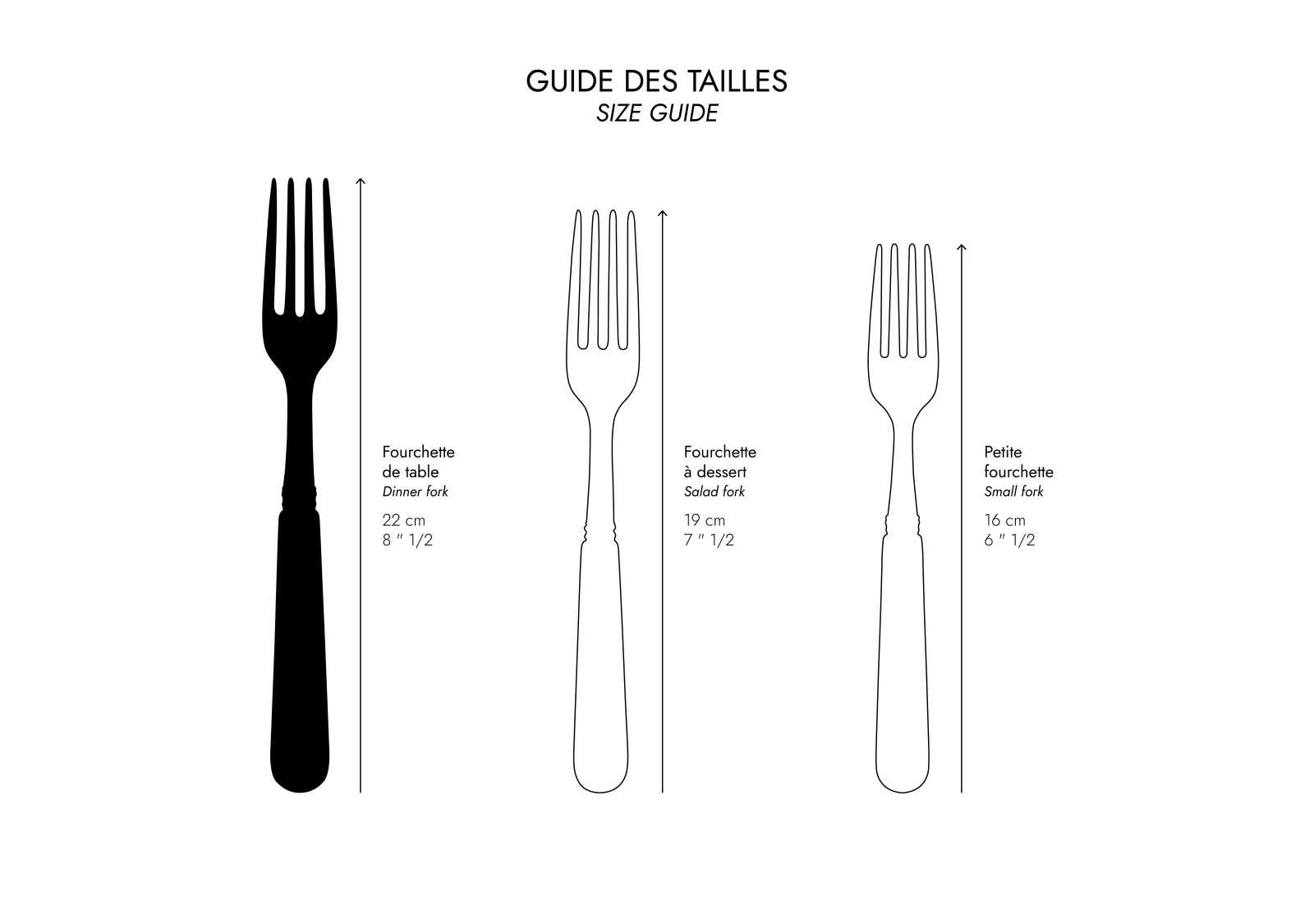 Bistrot Vintage Dune, Dune Noir - Fourchette de table - Image 6