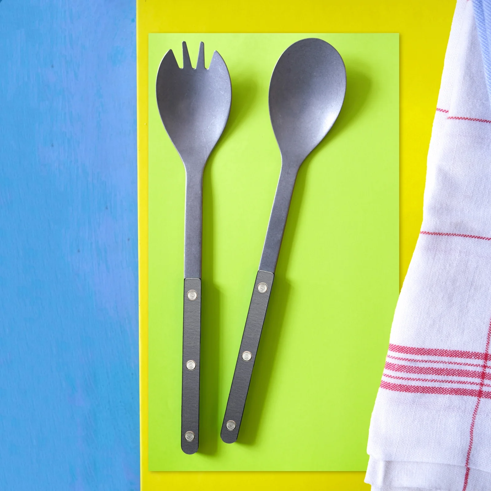 Bistrot Vintage Pearly, Anthracite - Couverts à salade - Image 2