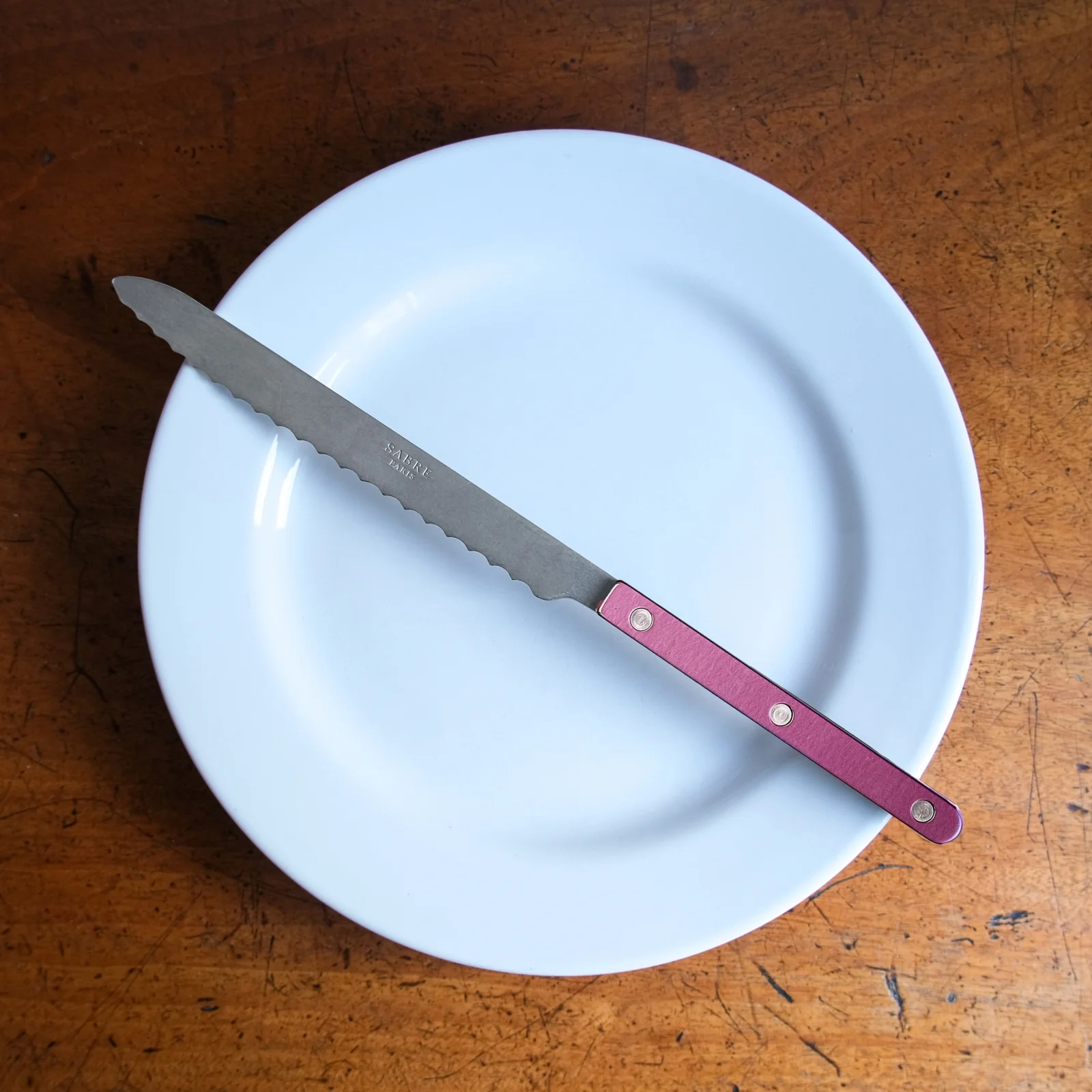 Bistrot Vintage Pearly, Aubergine - Couteau à pain - Image 2