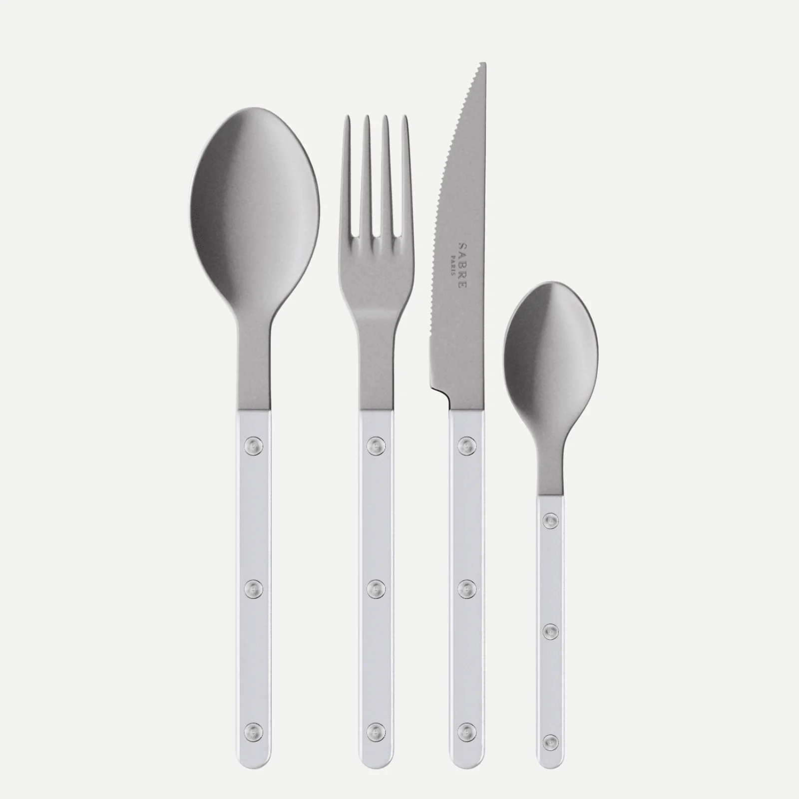 Bistrot Vintage Pearly, Blanc - Ménagère 48 pièces