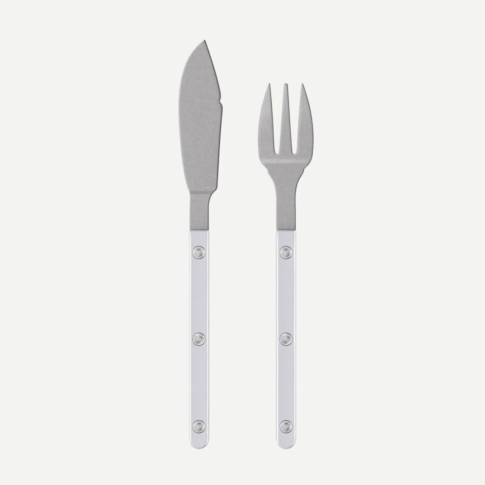 Bistrot Vintage Pearly, Blanc - Couverts à poisson
