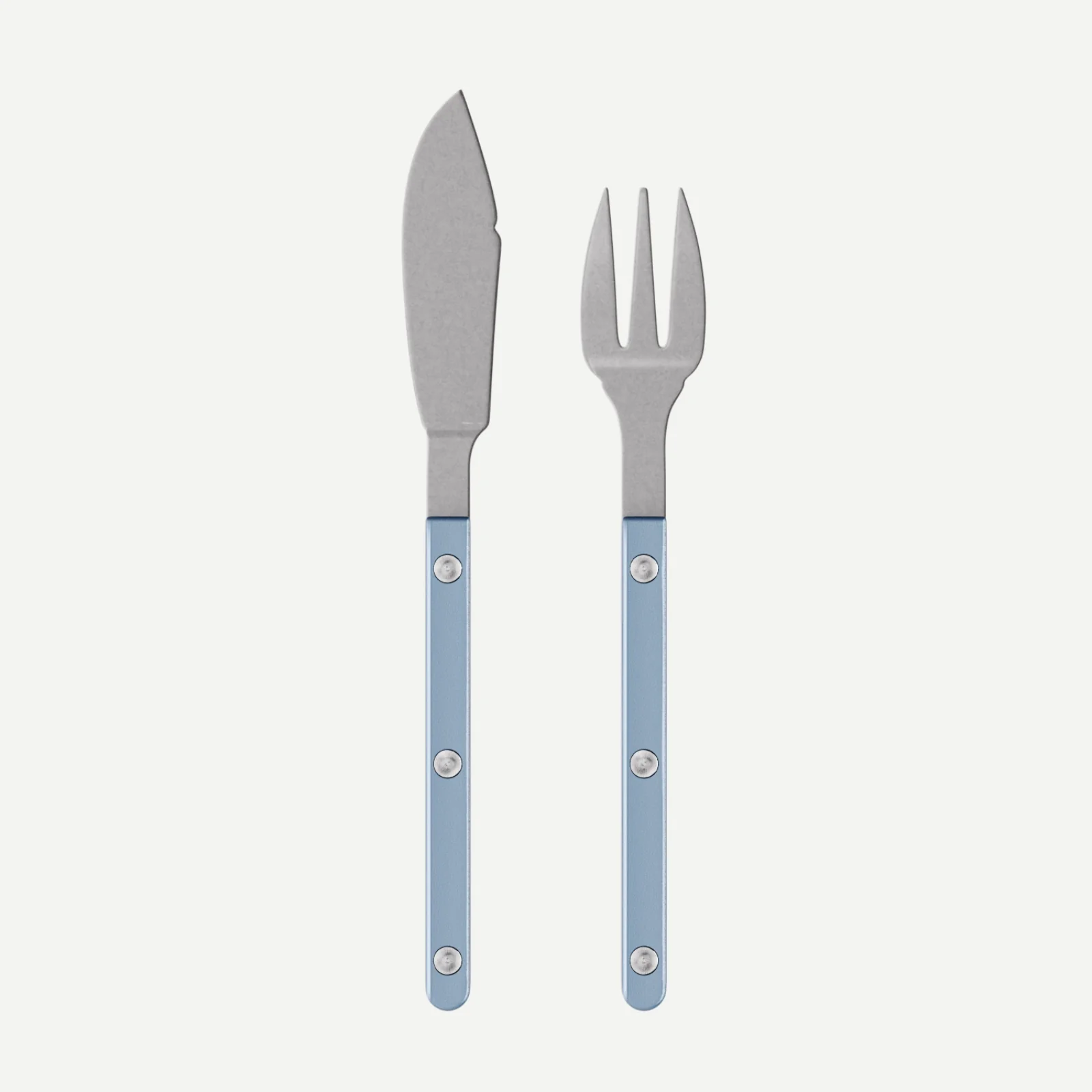 Bistrot Vintage Pearly, Bleu clair - Couverts à poisson