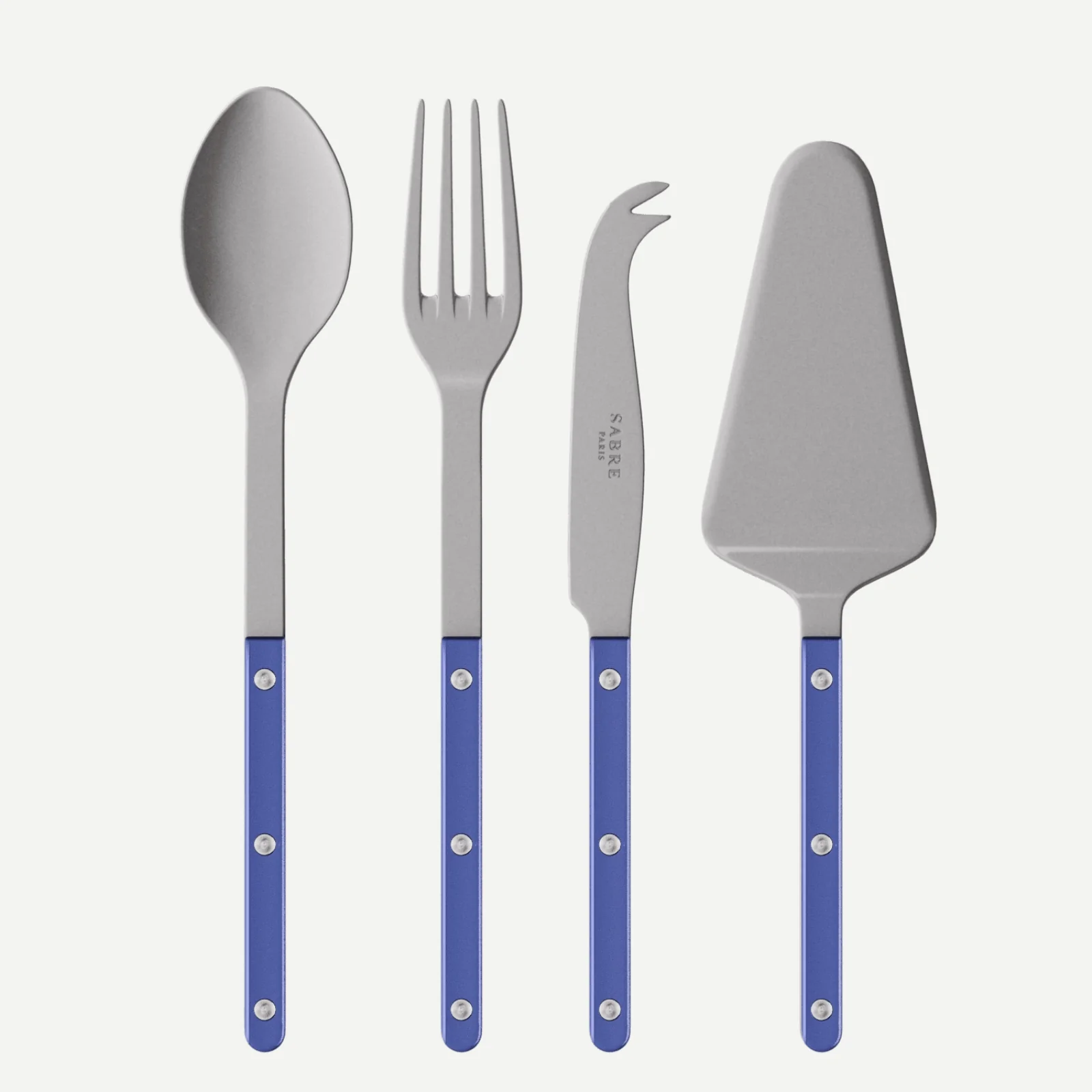 Bistrot Vintage Pearly, Bleu outremer - Set Les Essentiels Bistrot - ensemble de 4 couverts de service