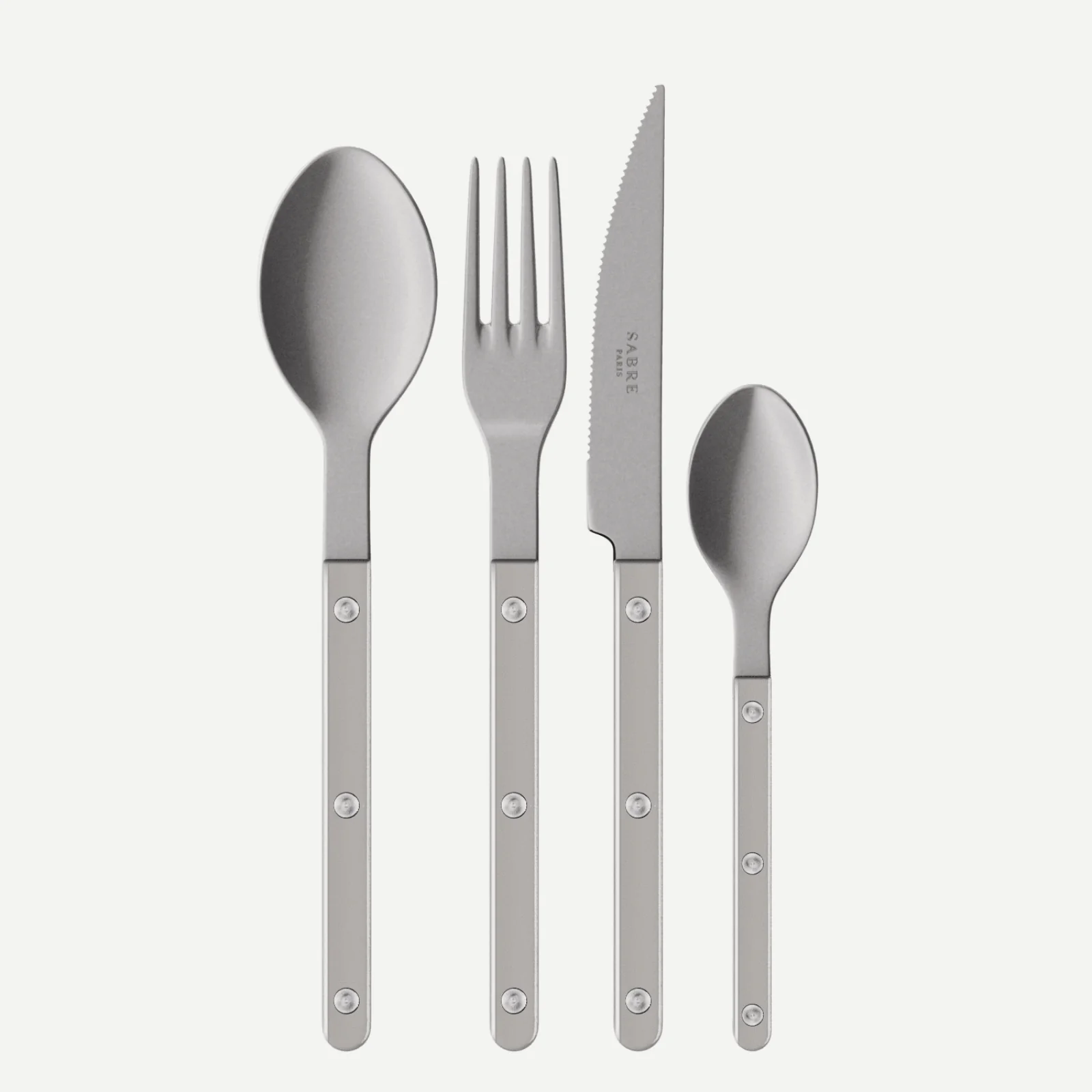 Bistrot Vintage Pearly, Gris - Ménagère 48 pièces