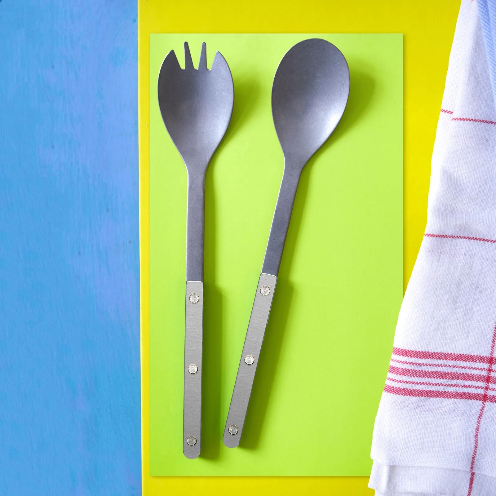 Bistrot Vintage Pearly, Gris - Couverts à salade - Image 2