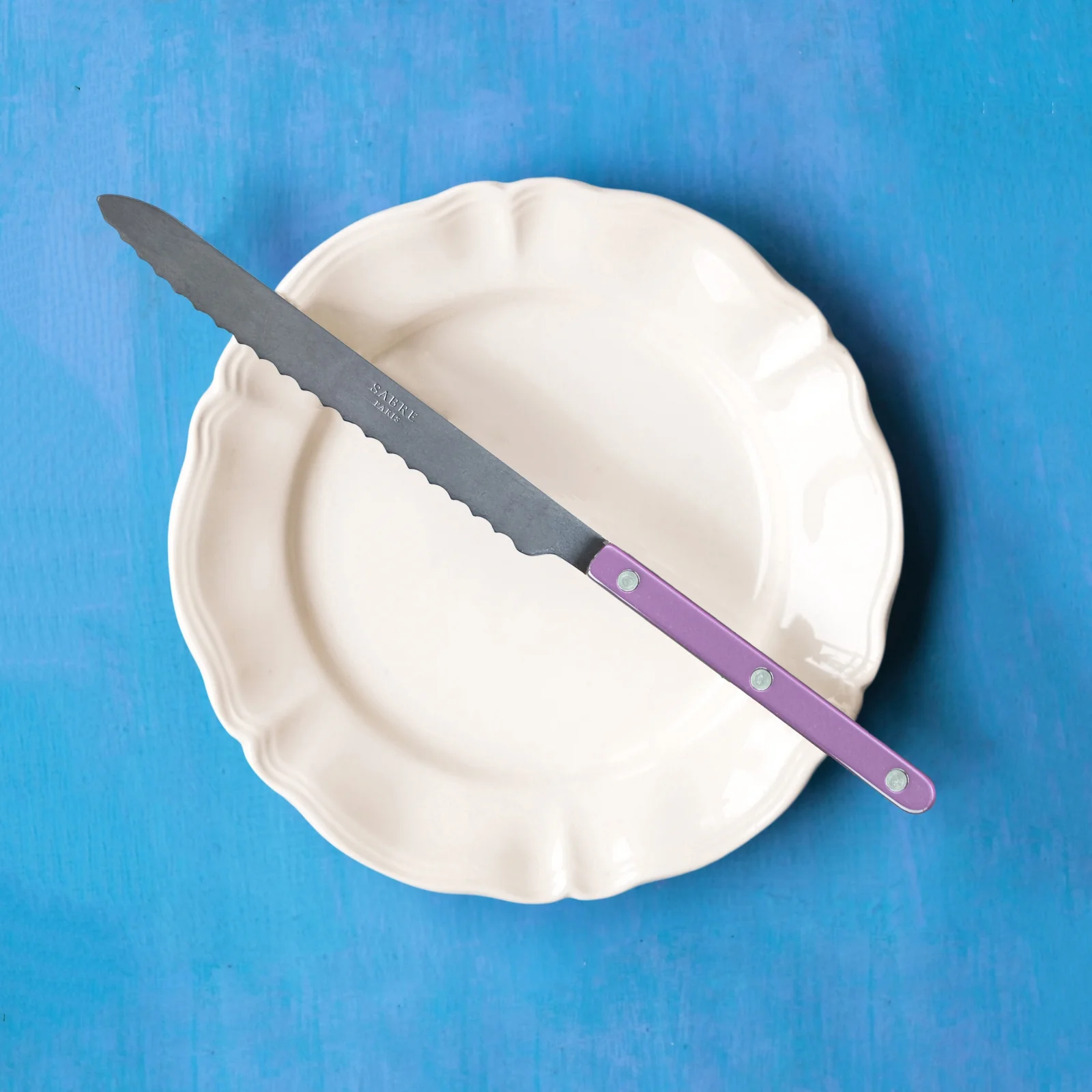 Bistrot Vintage Pearly, Lilas - Couteau à pain - Image 2