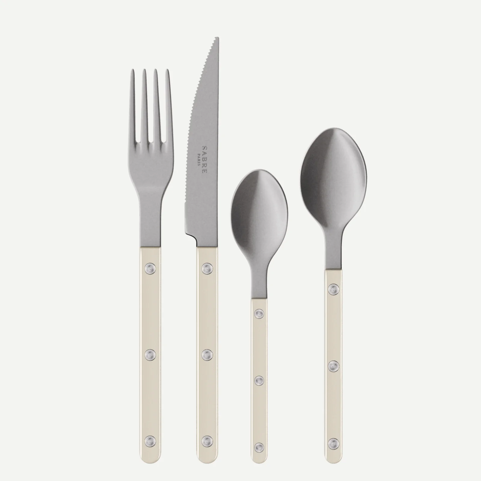 Bistrot Vintage Pearly, Nacre - Set de 4 couverts de table