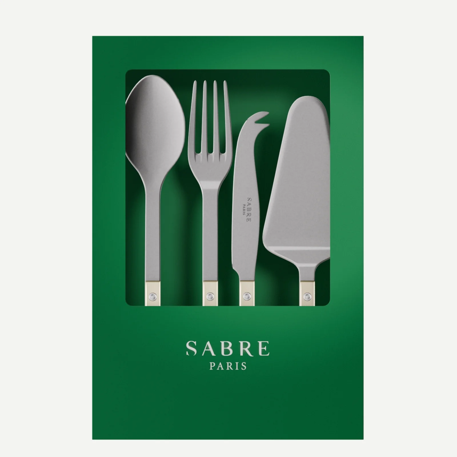 Bistrot Vintage Pearly, Nacre - Coffret Set Les Essentiels - ensemble de 4 couverts de service