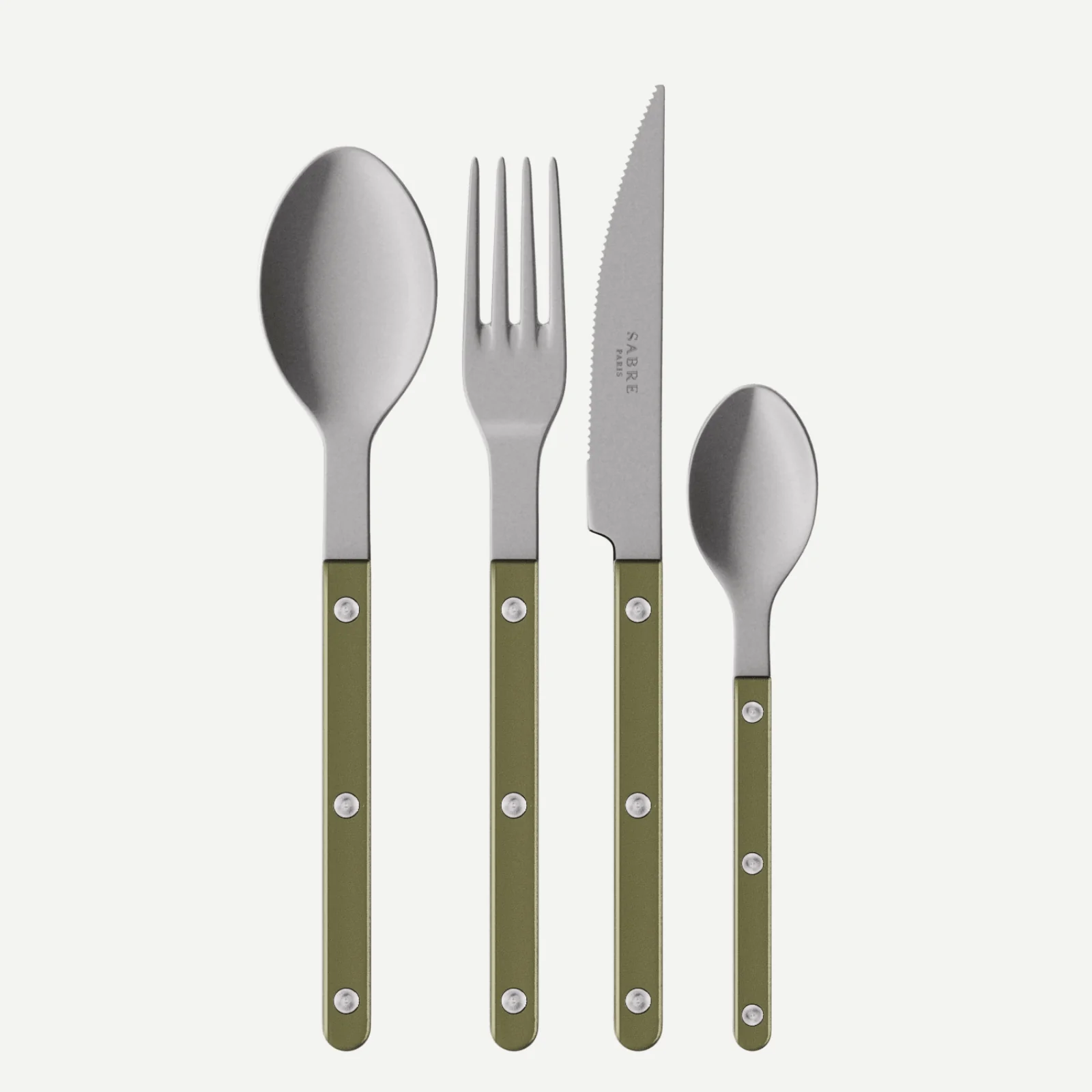Bistrot Vintage Pearly, Olive - Ménagère 24 pièces