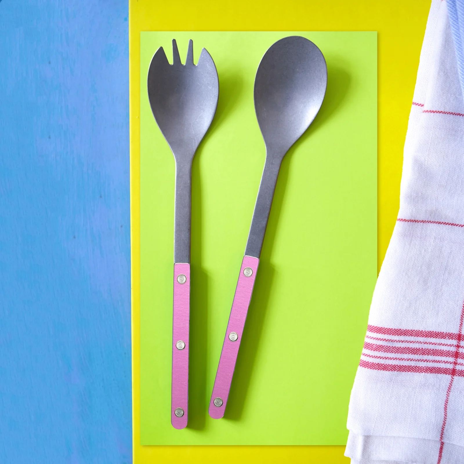 Bistrot Vintage Pearly, Rose - Couverts à salade - Image 2