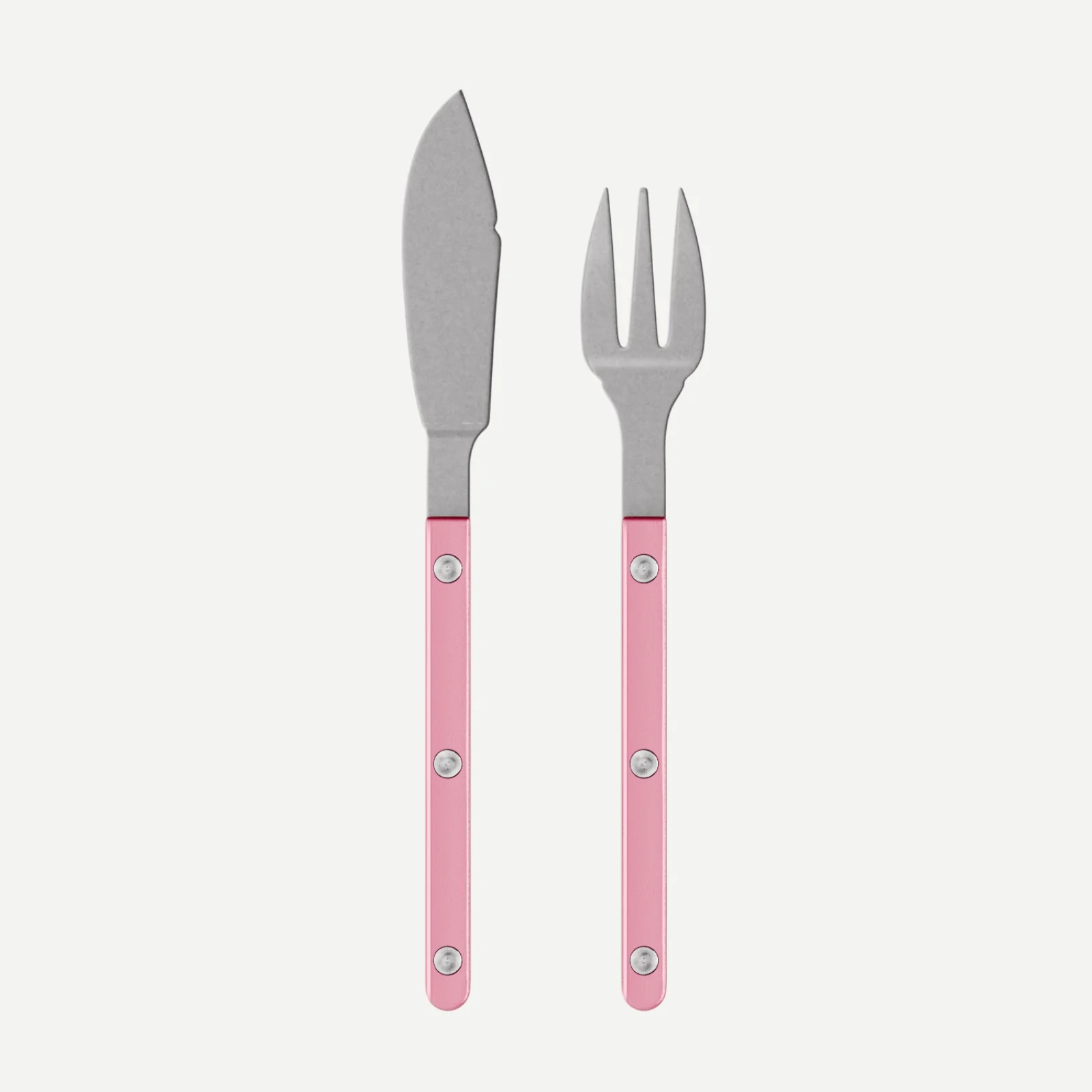 Bistrot Vintage Pearly, Rose dragée - Couverts à poisson