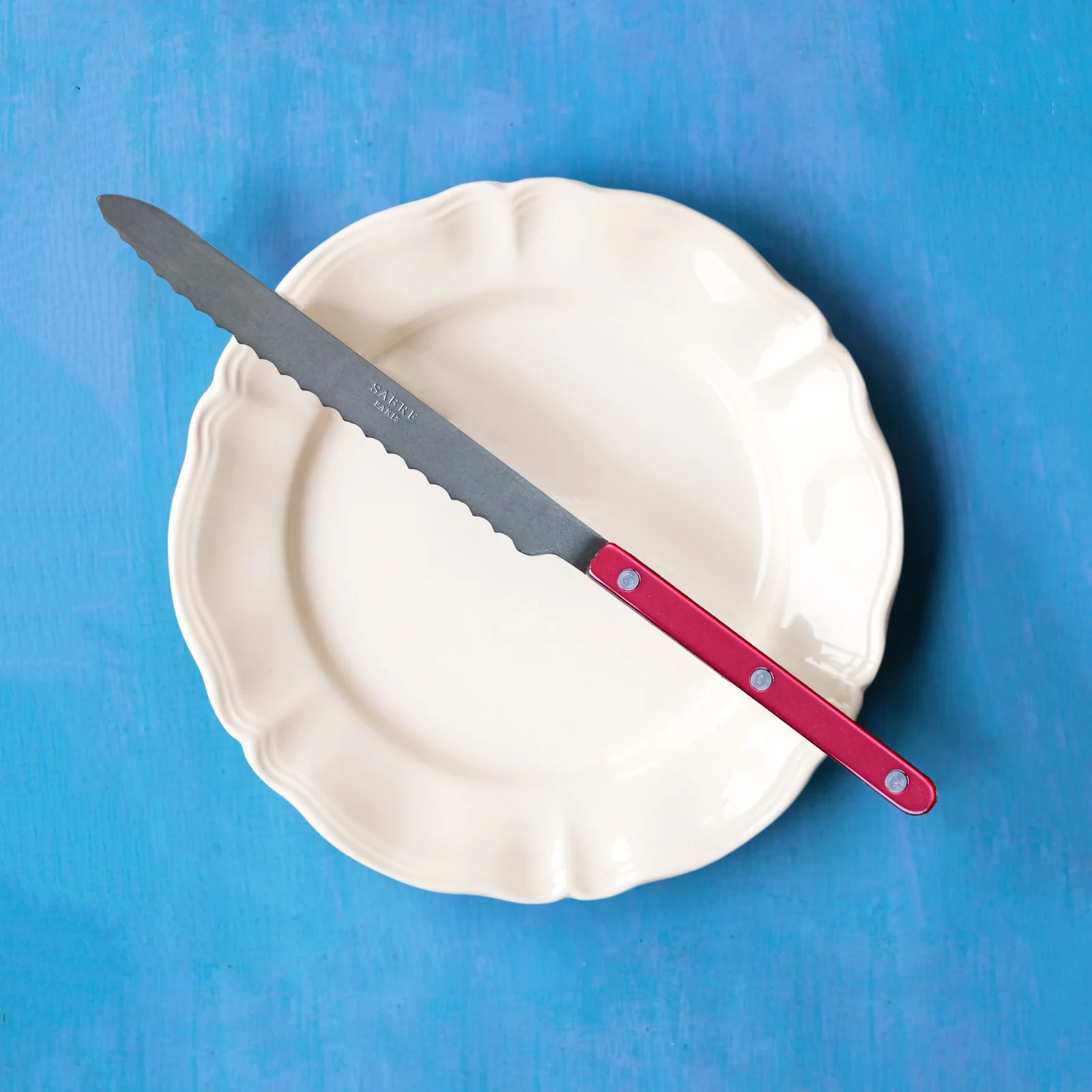 Bistrot Vintage Pearly, Rouge - Couteau à pain - Image 2
