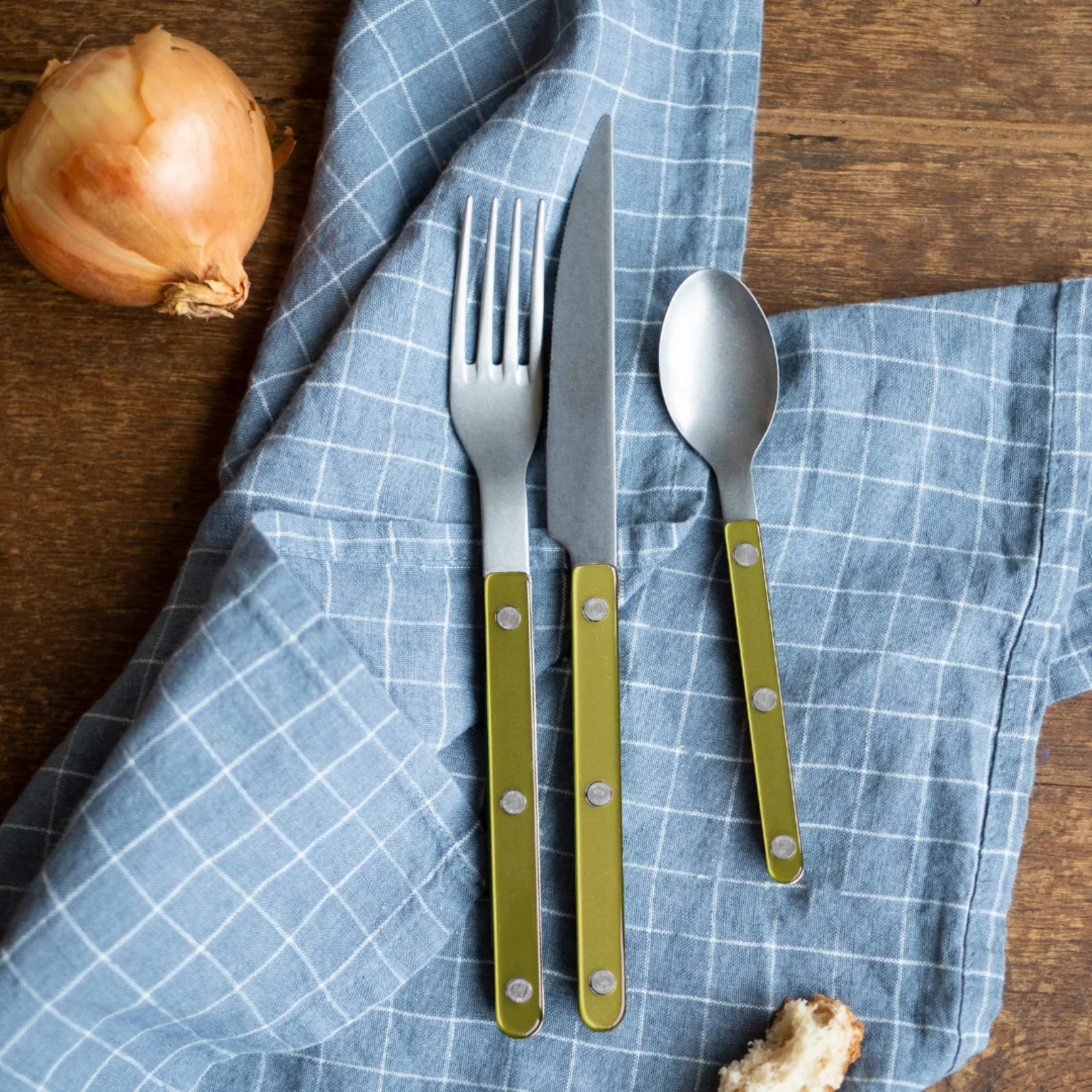 Bistrot Vintage Pearly, Tilleul - Fourchette de table - Image 2