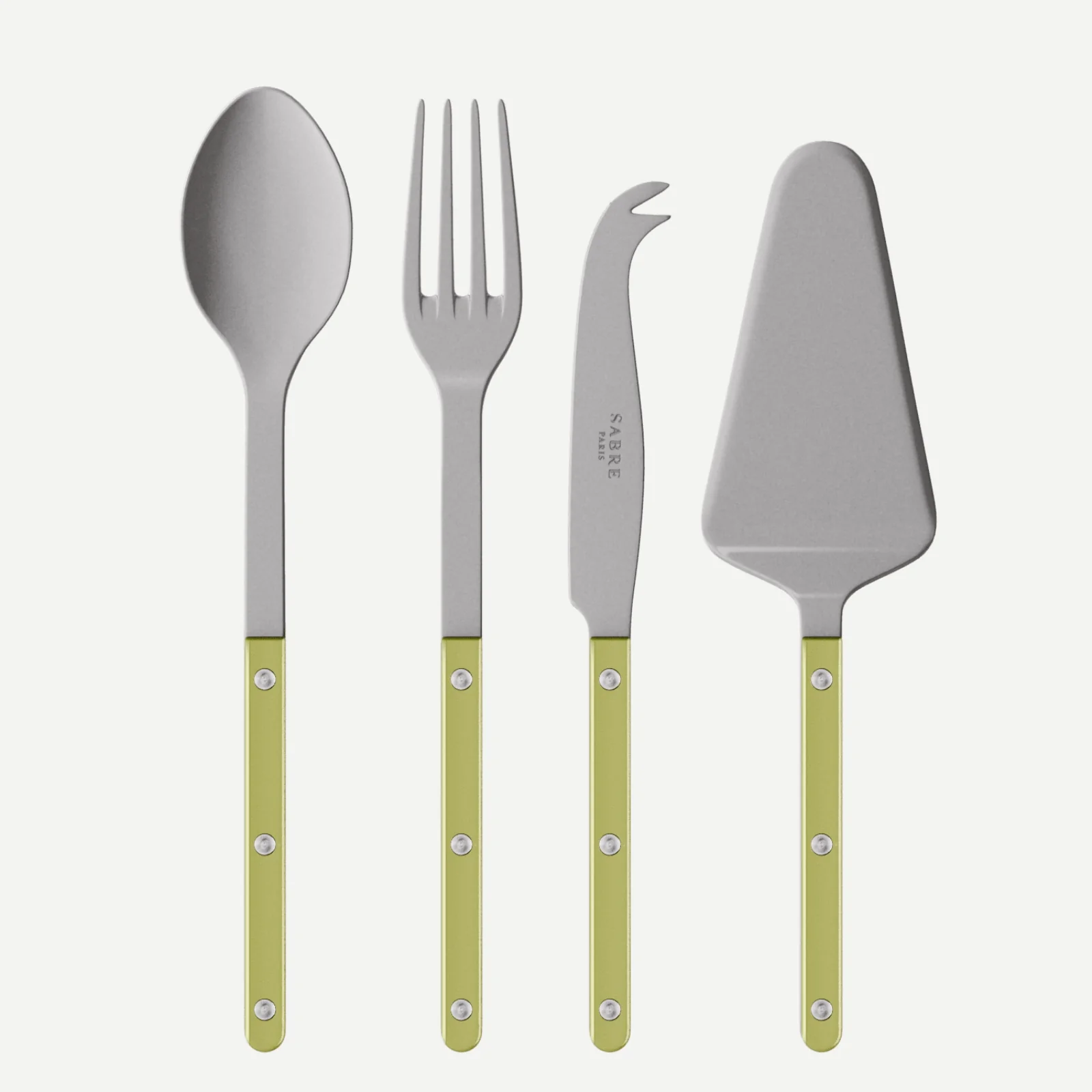Bistrot Vintage Pearly, Tilleul - Set Les Essentiels Bistrot - ensemble de 4 couverts de service