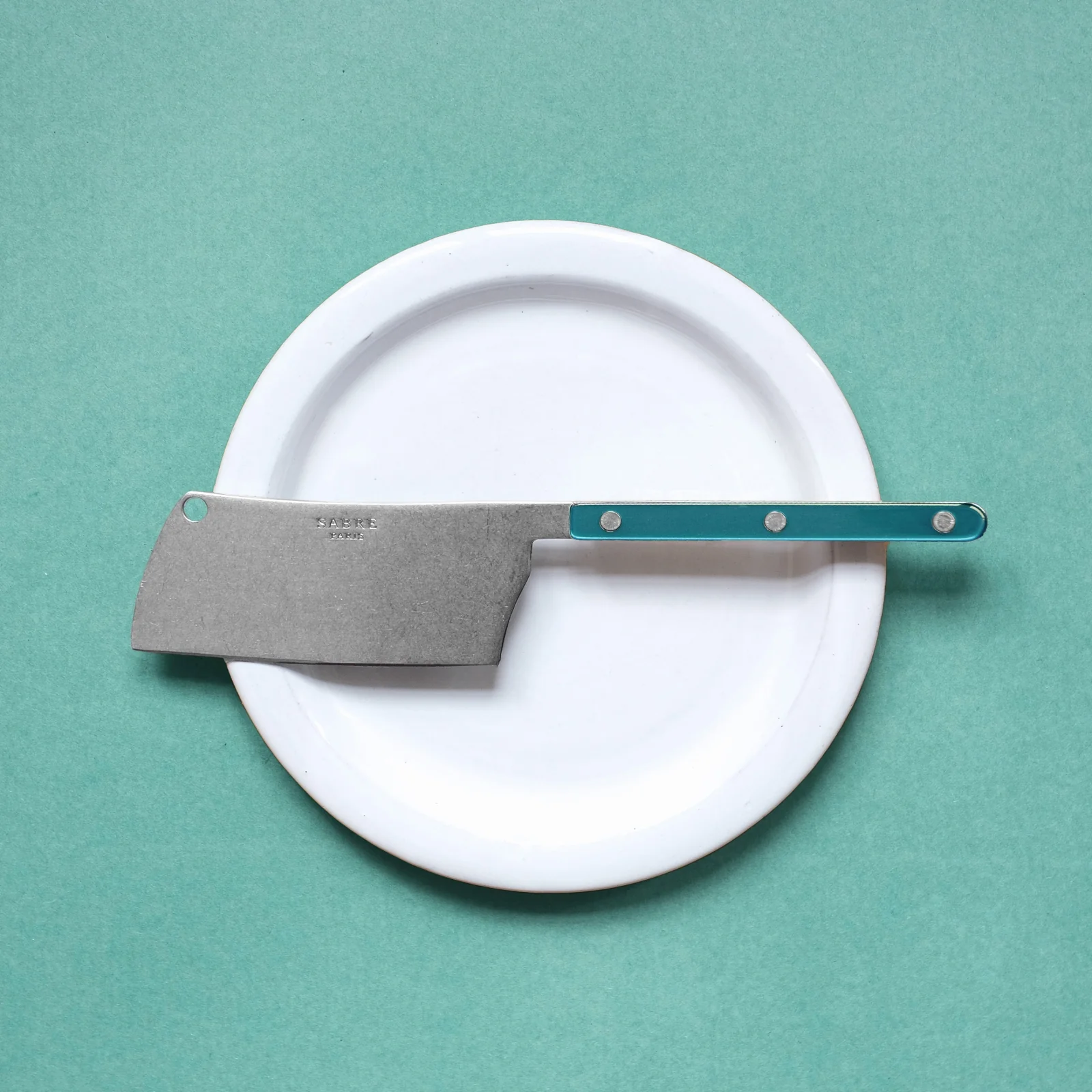 Bistrot Vintage Pearly, Turquoise - Couperet à fromage - Image 2