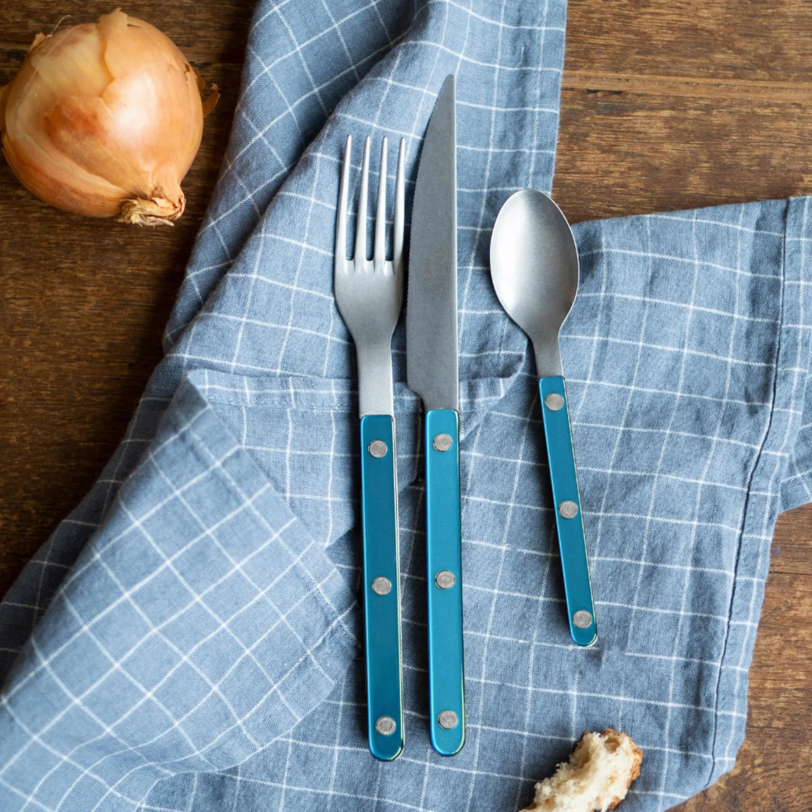 Bistrot Vintage Pearly, Turquoise - Petite cuillère - Image 2