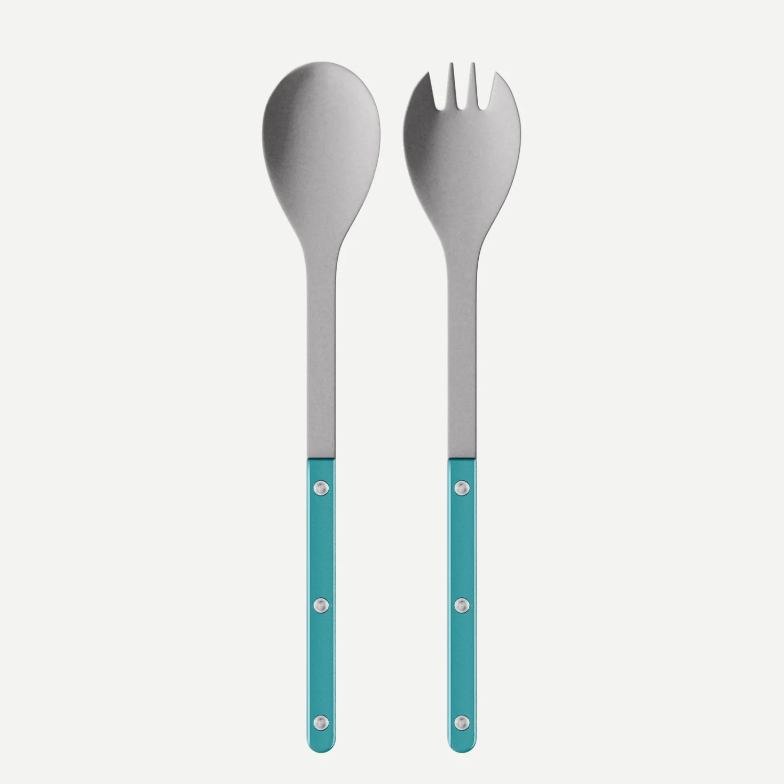 Bistrot Vintage Pearly, Turquoise - Couverts à salade
