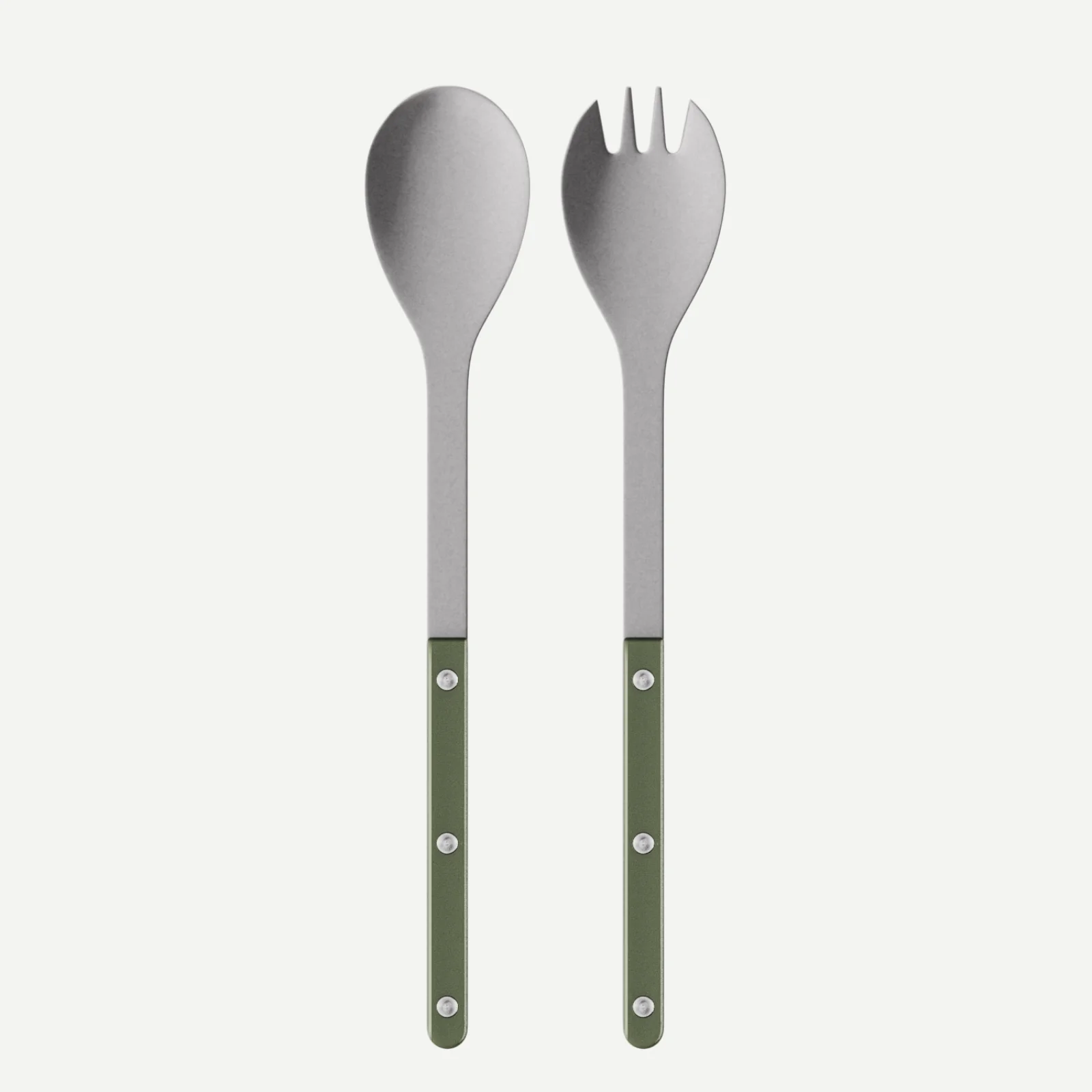 Bistrot Vintage Pearly, Vert foncé - Couverts à salade