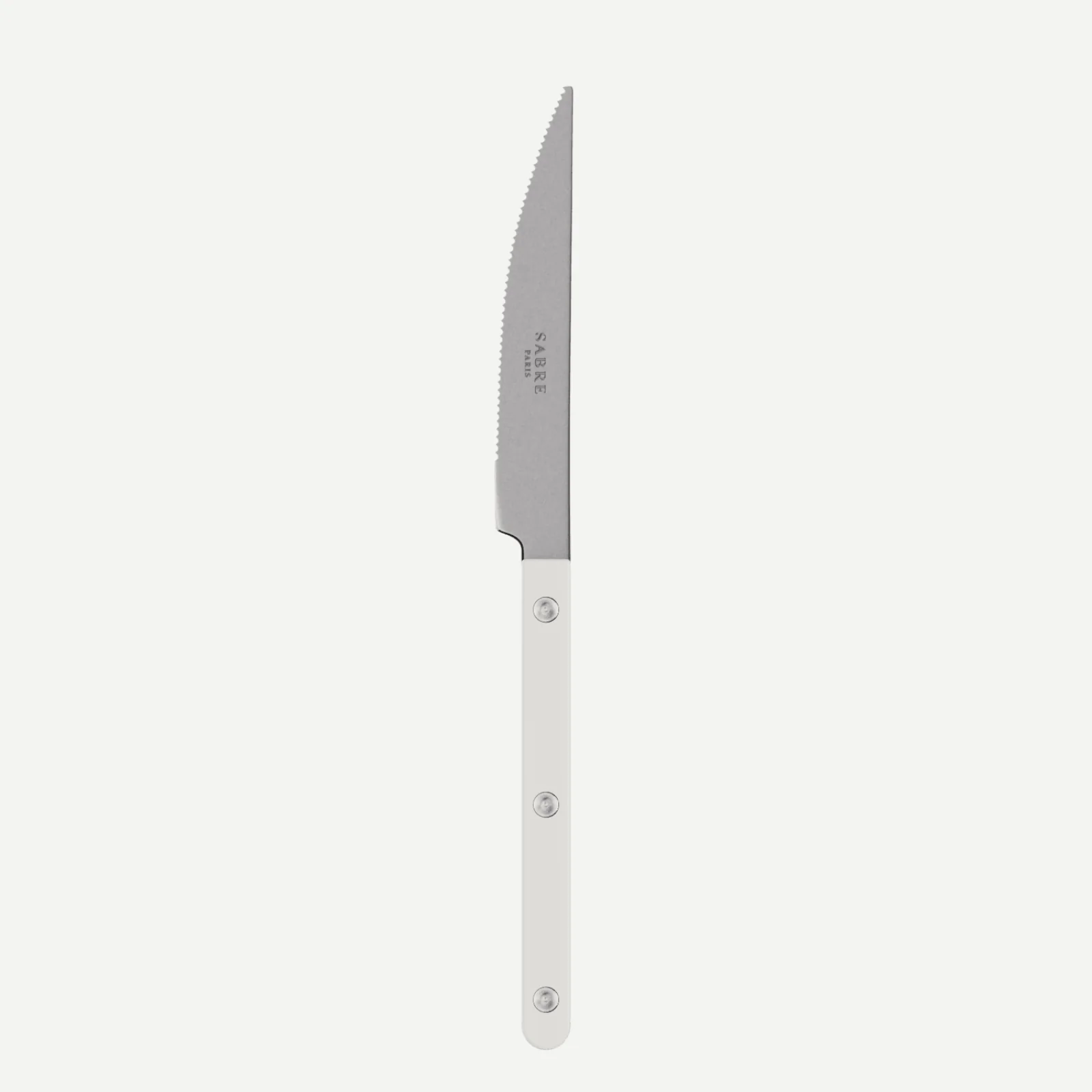 Bistrot Vintage Uni, Blanc - Couteau de table
