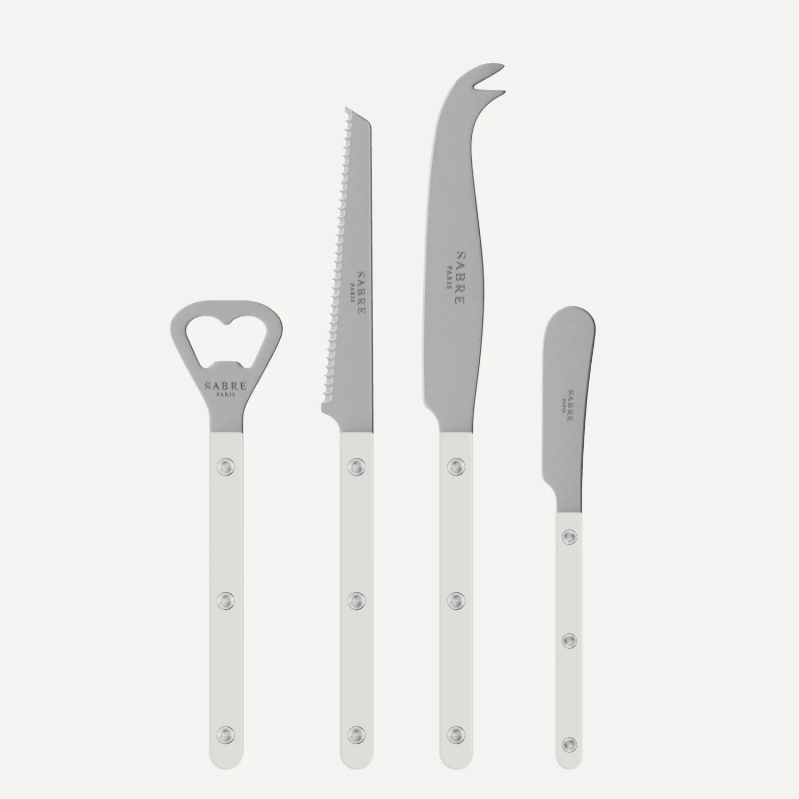 Bistrot Vintage Uni, Blanc - Set apéro Bistrot
